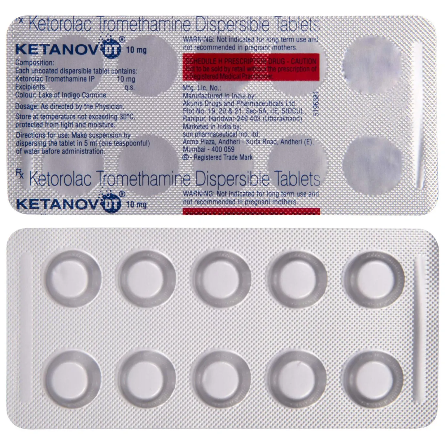 Ketanov Dt 10 Tablet product image