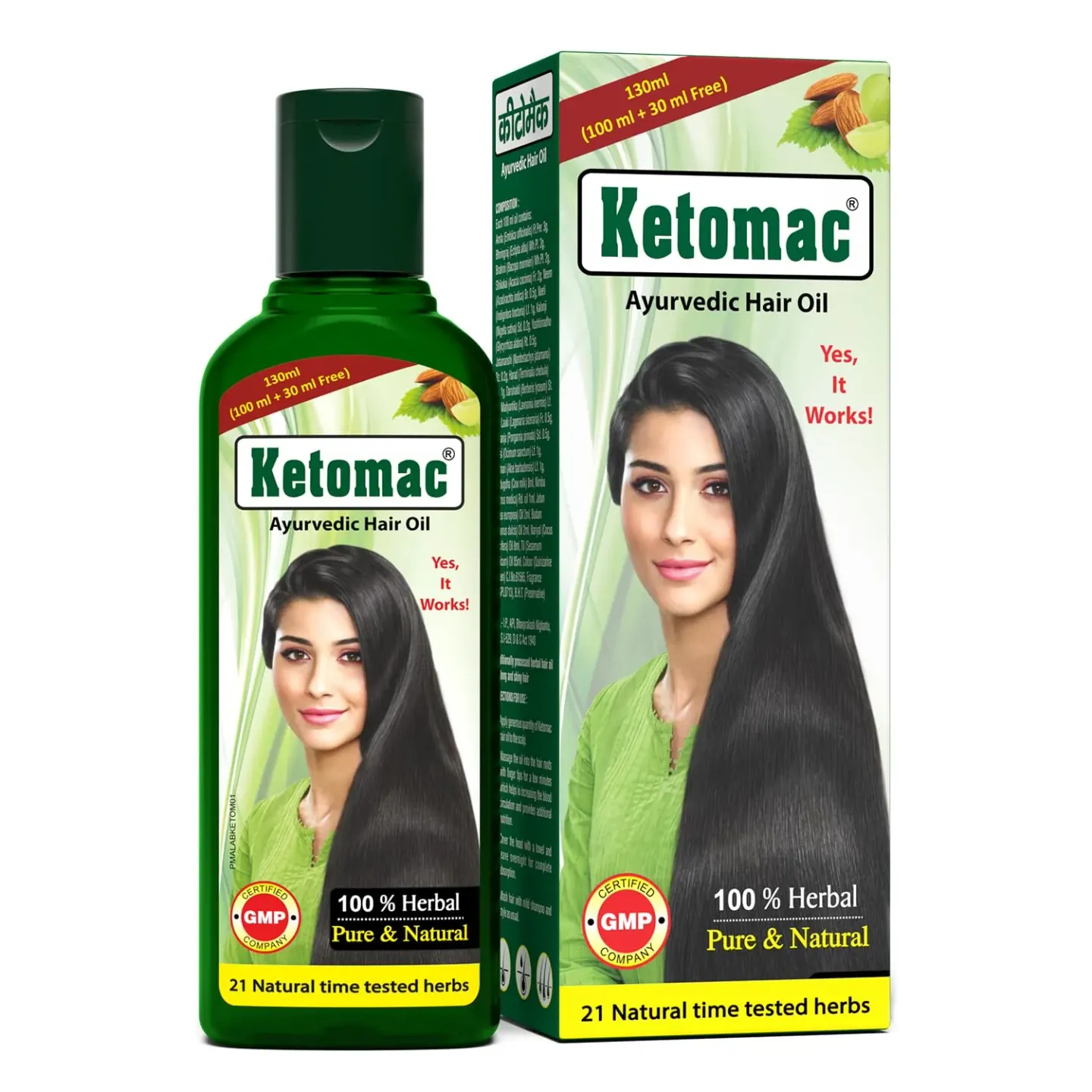 Ketomac Ayurvedic Hair Oil 130ml product image