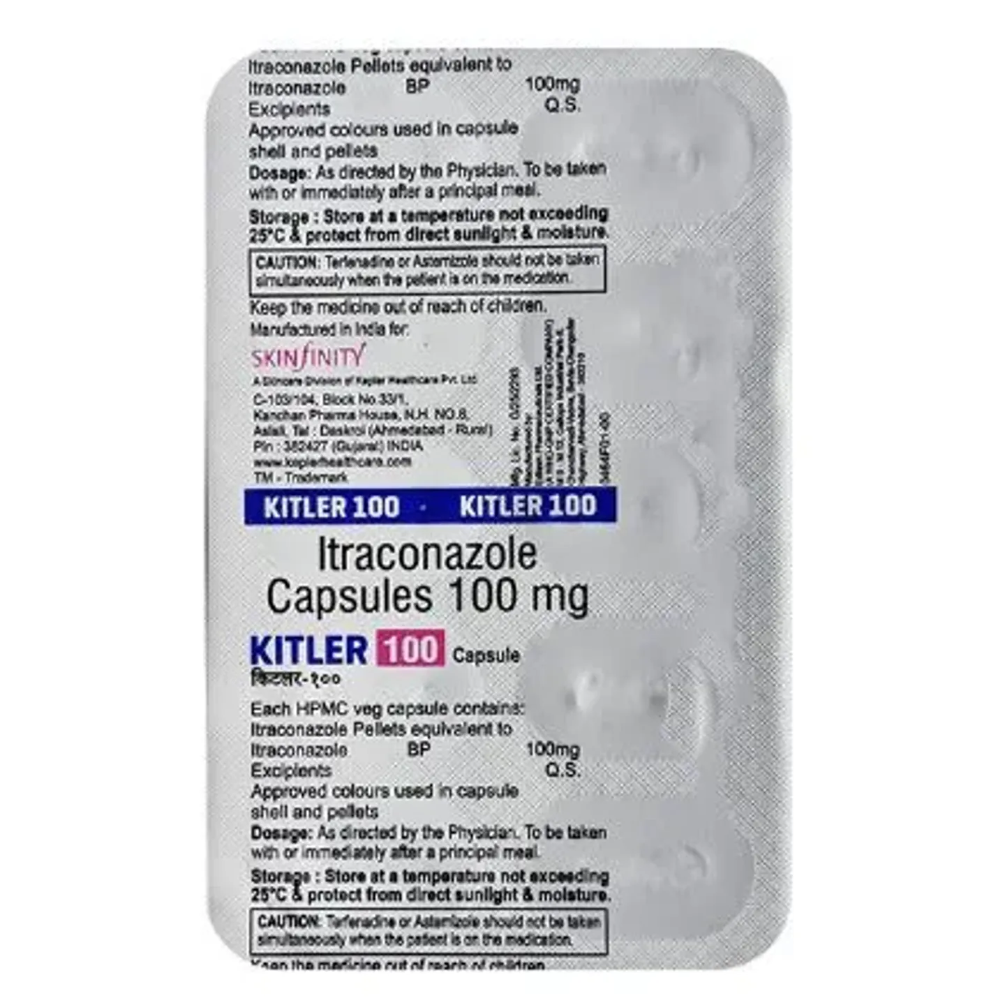 Kitler 100mg Capsule product image
