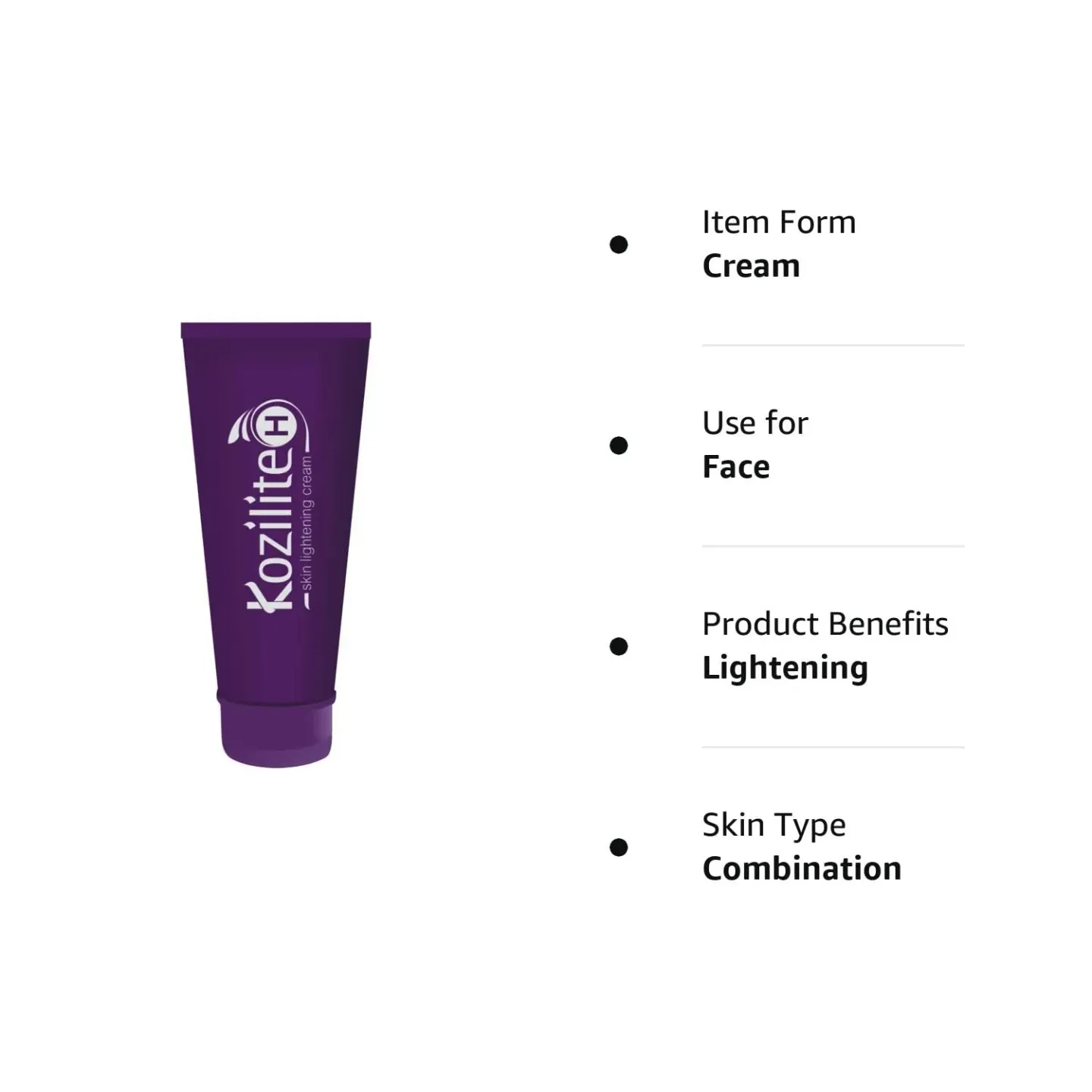 Kozilite H Skin Lightening Cream 20gm product image