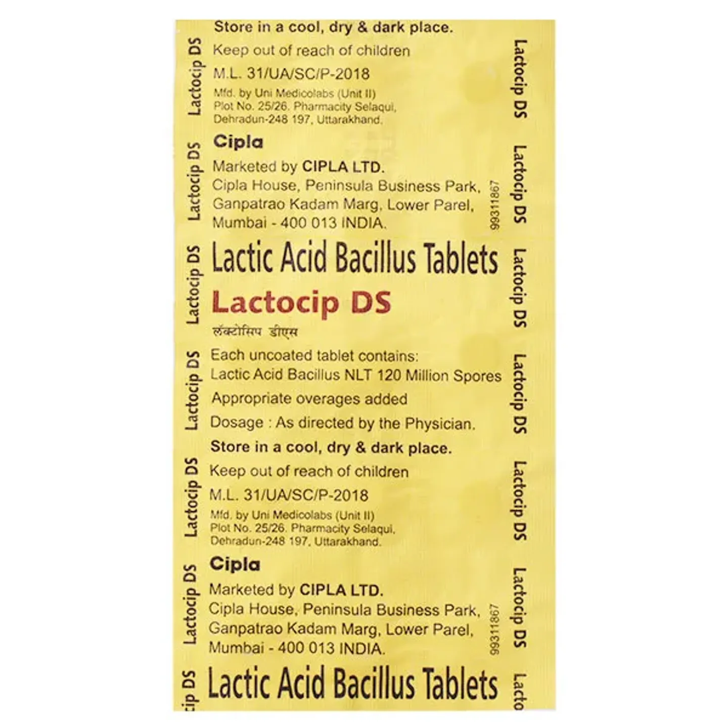 Lactocip Ds Tablet product image