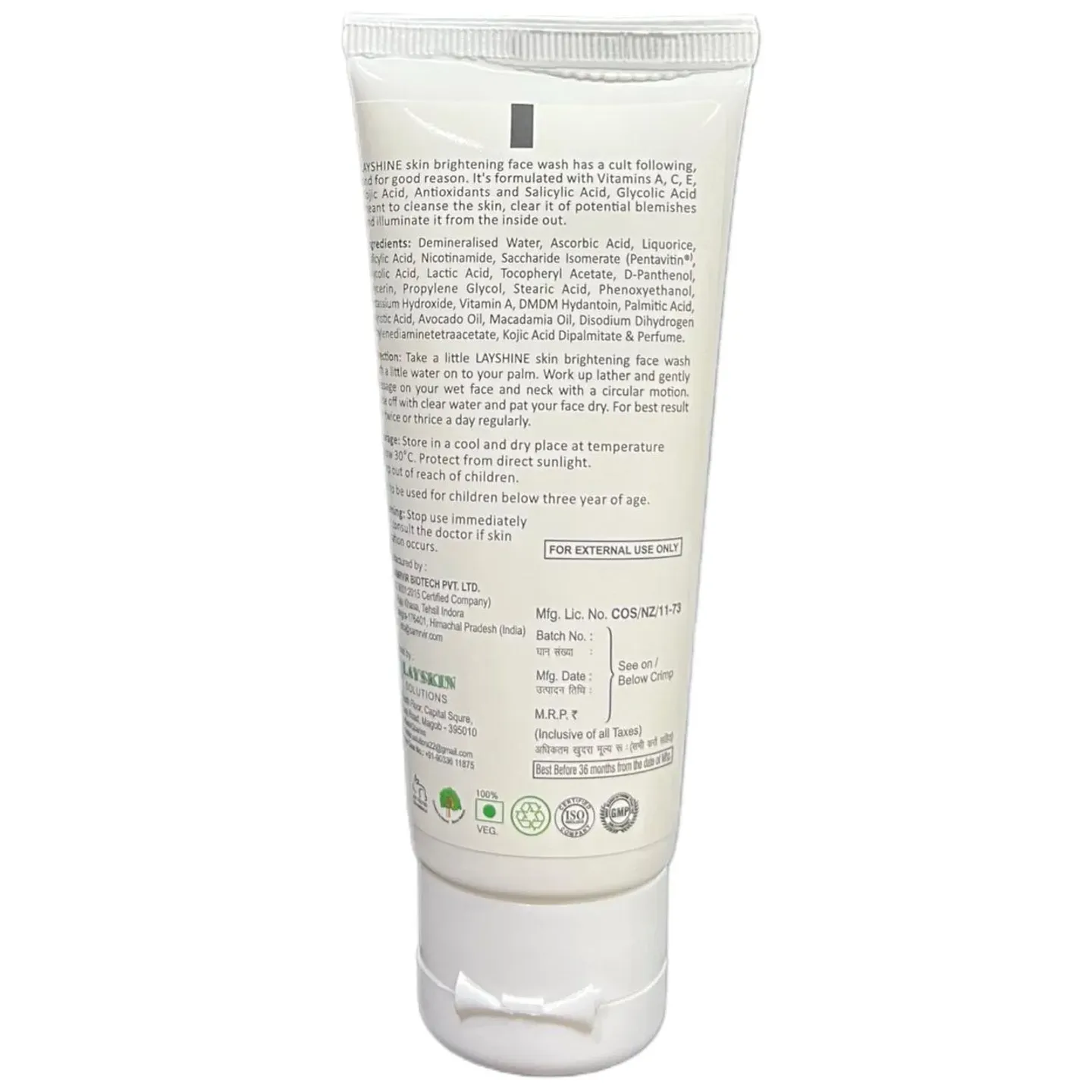 Layshine Face Wash 60ml product image