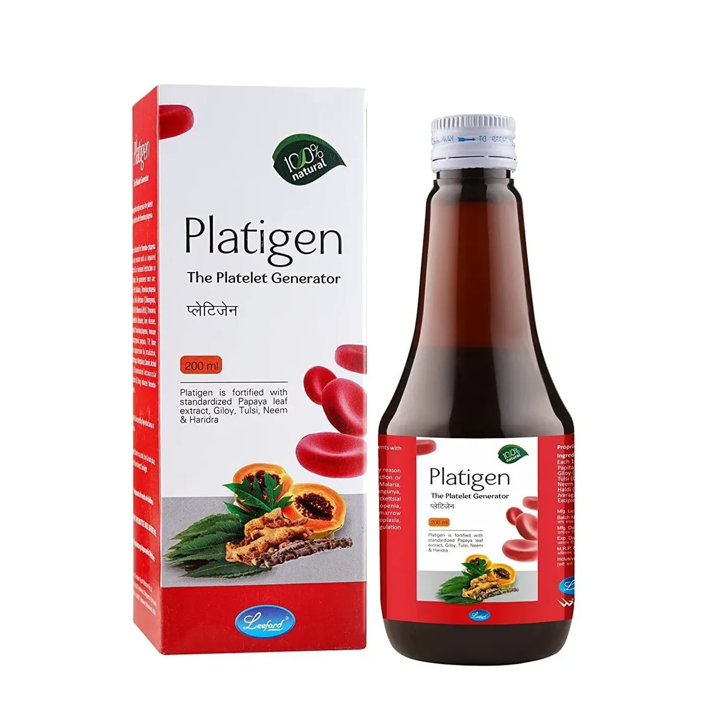 Leeford Platigen Syrup 200ml product image