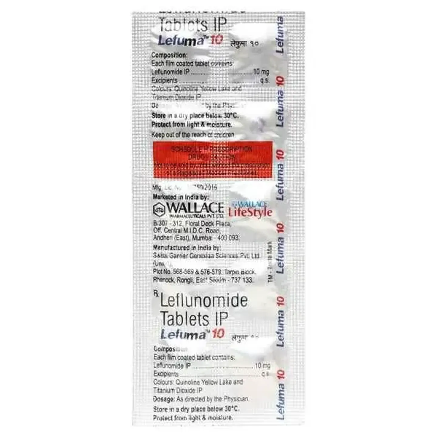 Lefuma 10mg Tablet product image