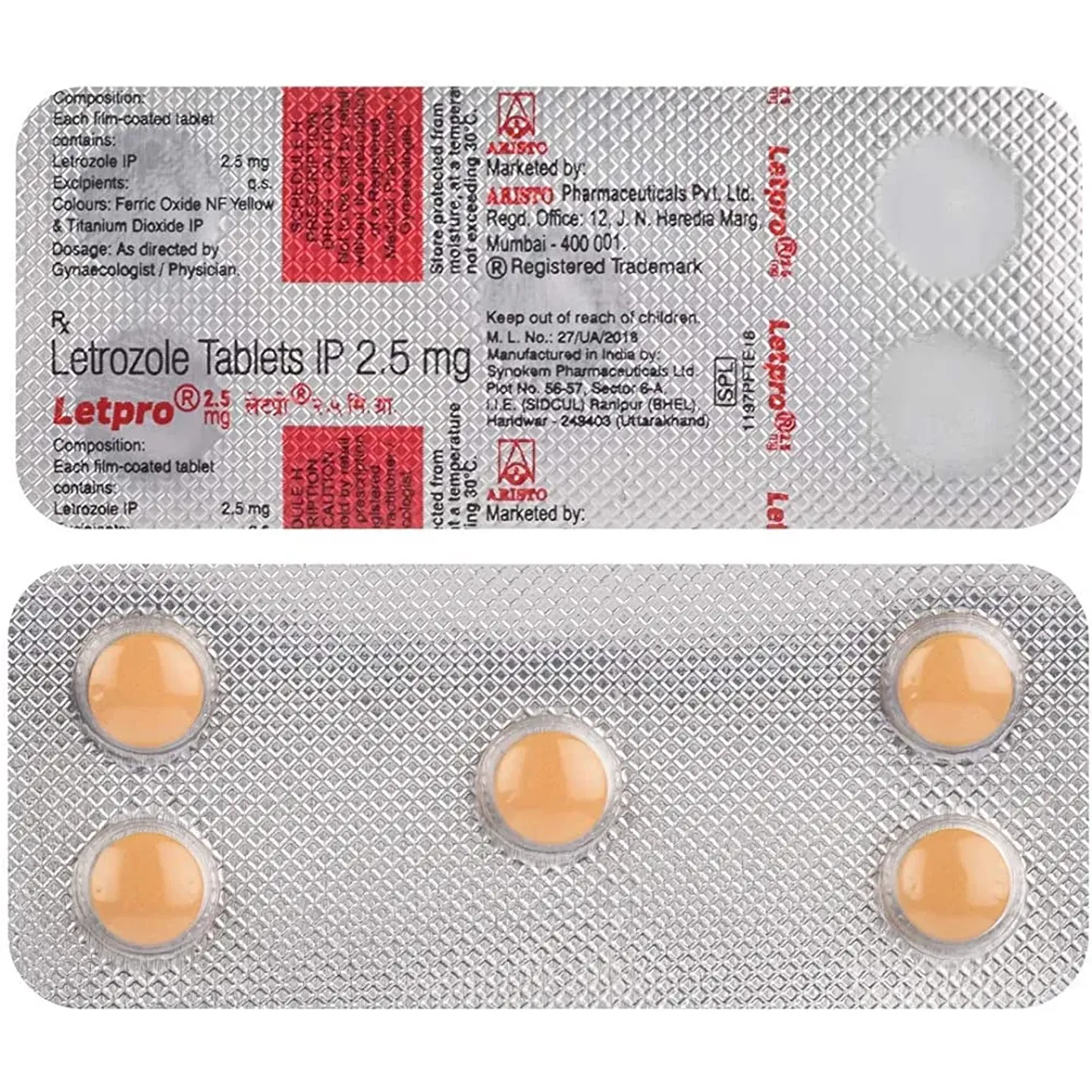 Letpro 2.5mg Tablet product image