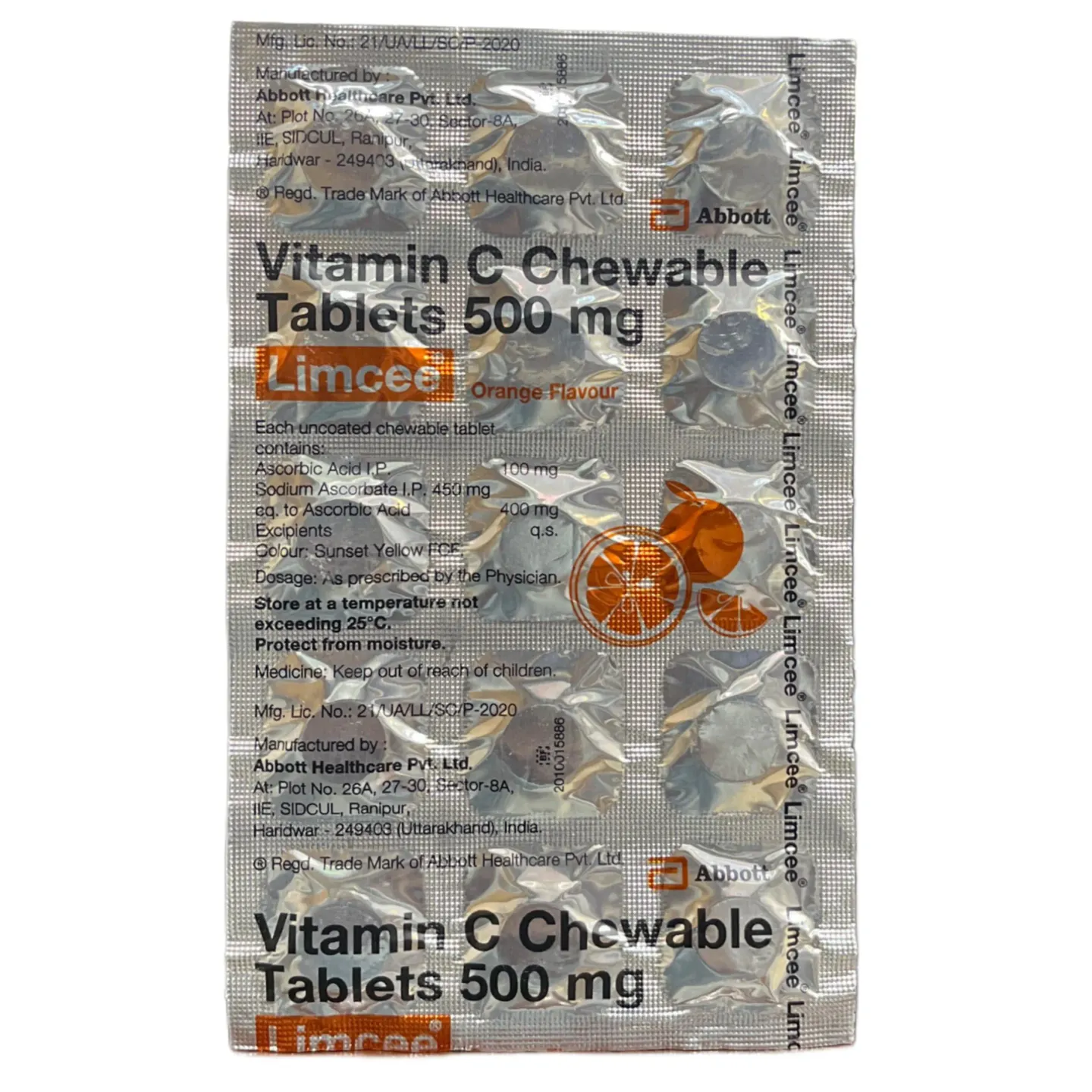 Limcee Vitamin C Chewable Tablets product image