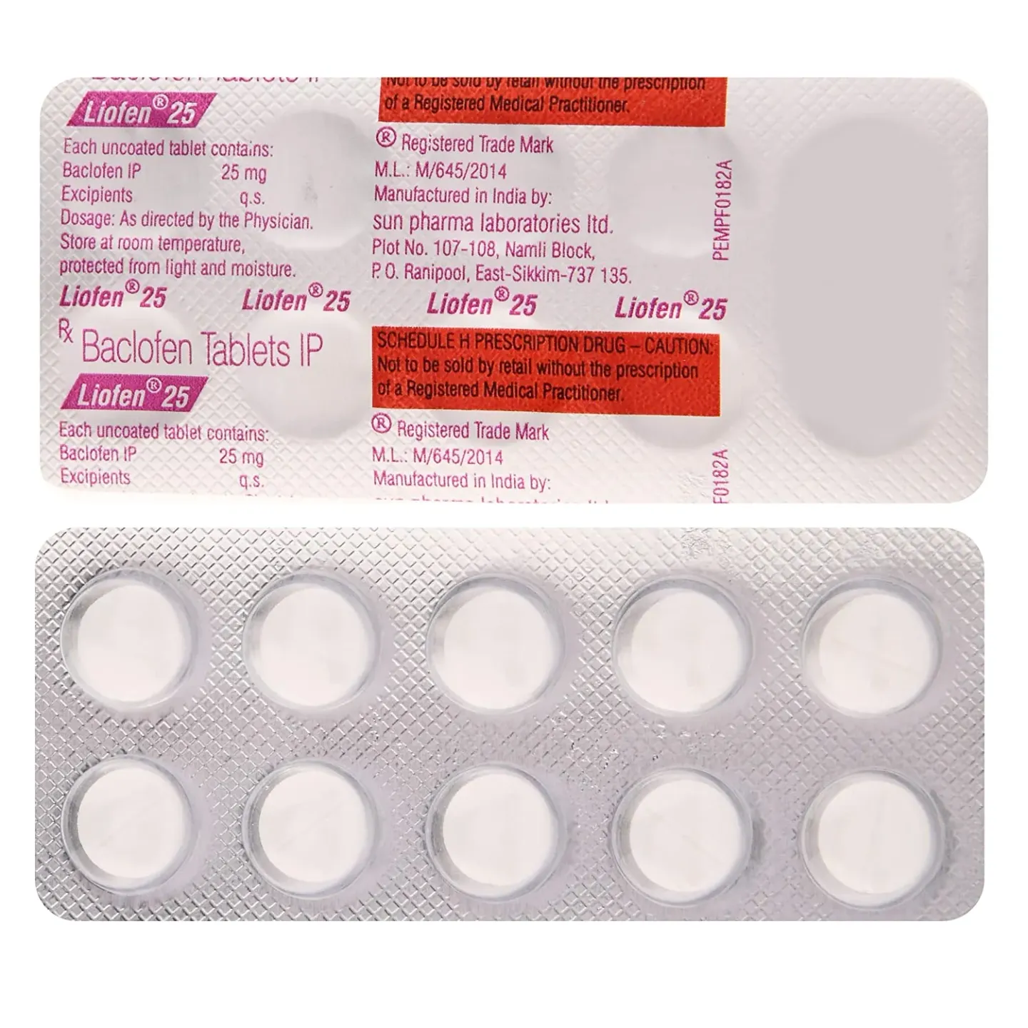 Liofen 25 Tablet product image