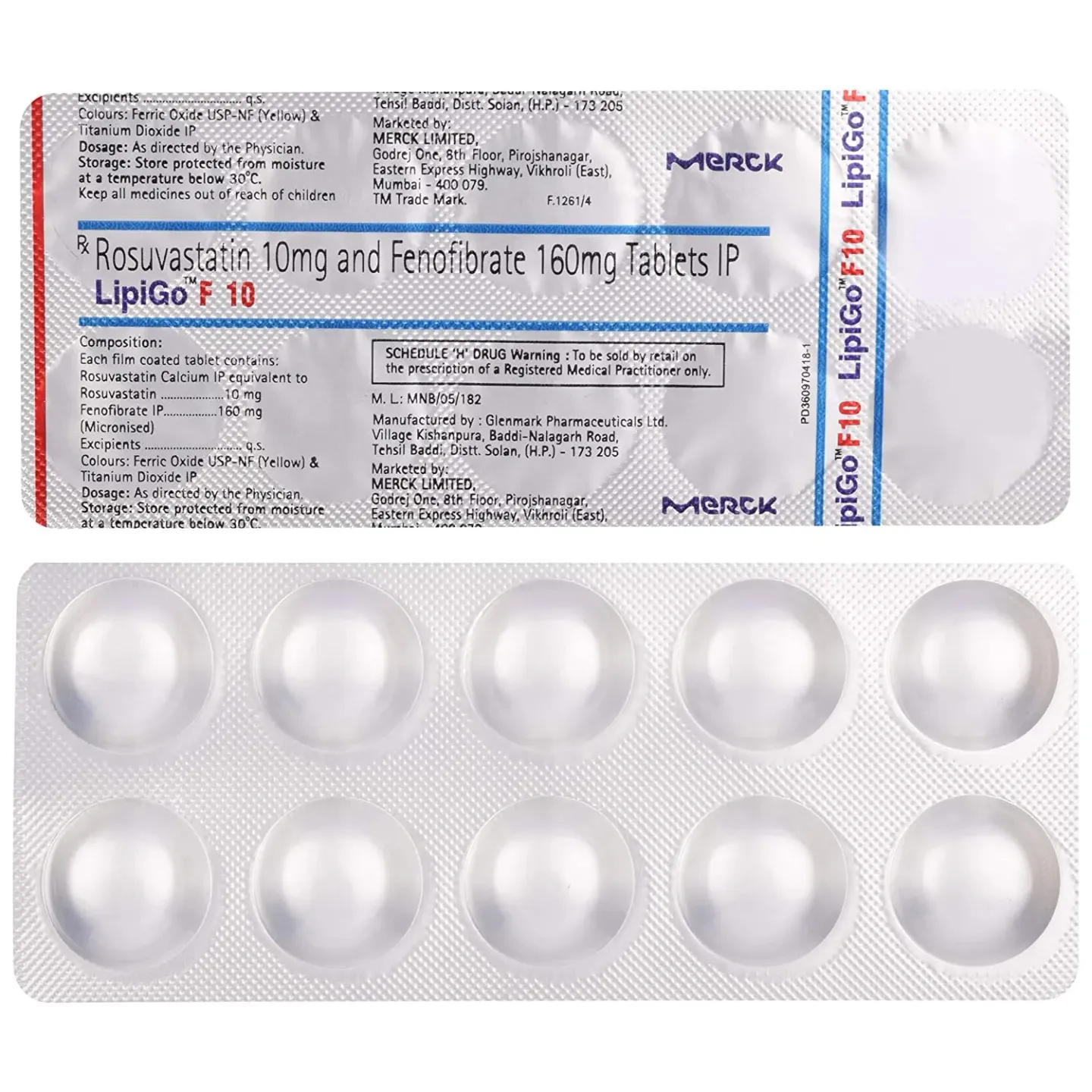 Lipigo F 10 Tablet product image