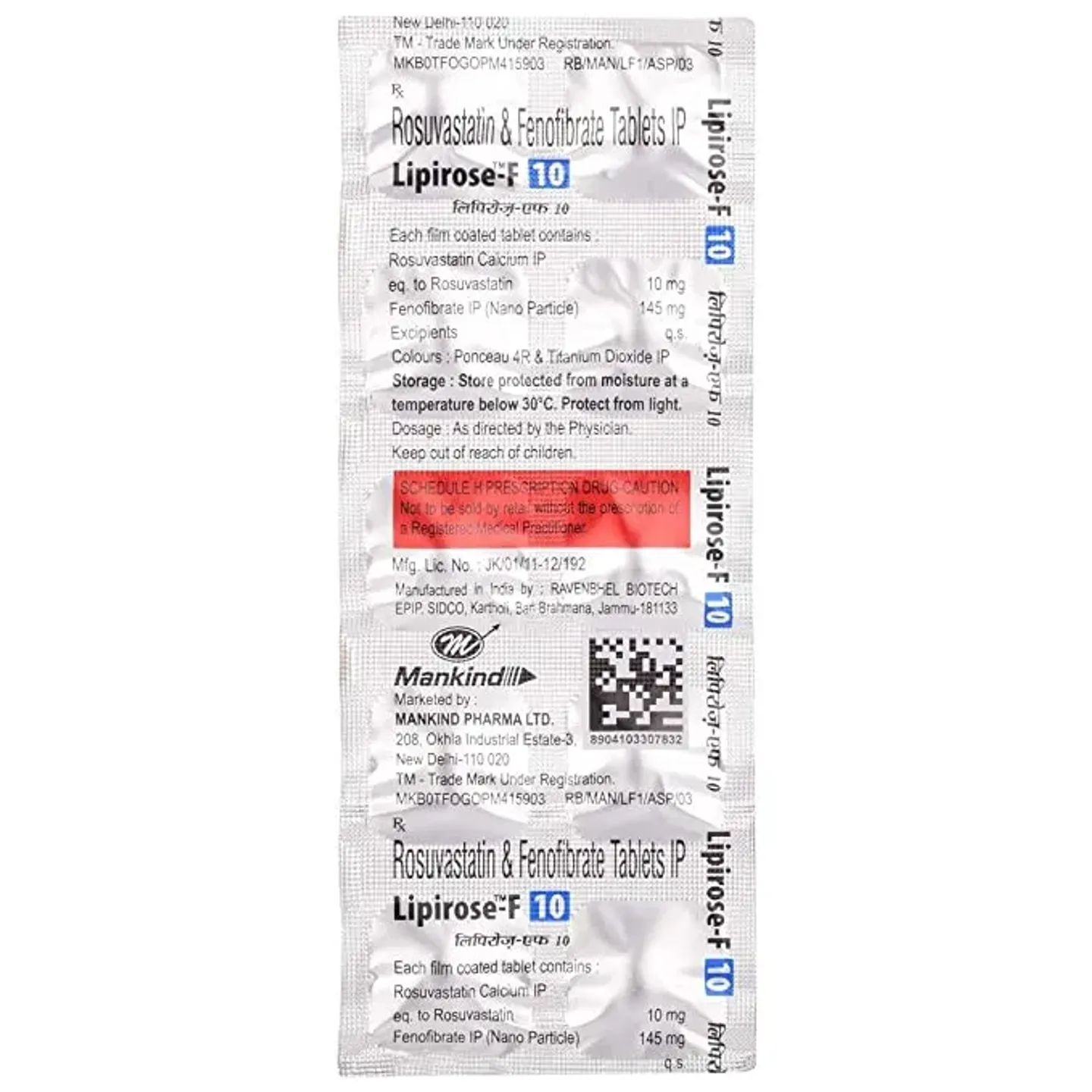 Lipirose F 10 Tablet product image