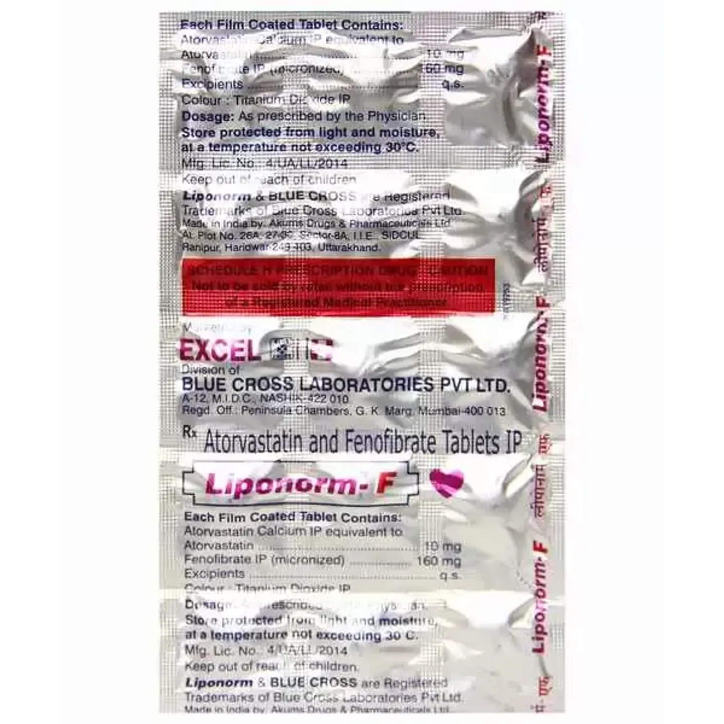 Liponorm F Tablet product image