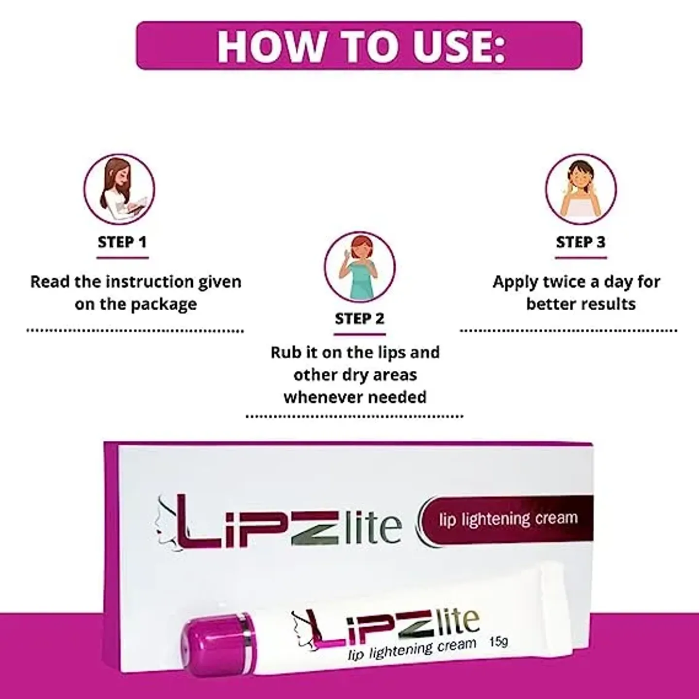 Lipz Lite Cream 15gm product image