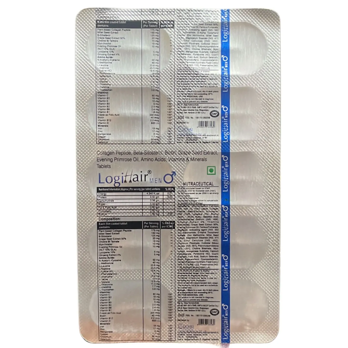 Logihair Men 10 Tablet product image