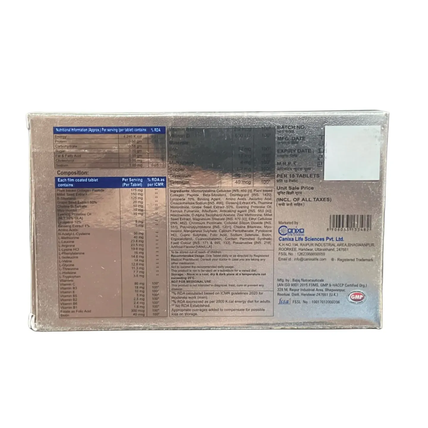 Logihair Men 10 Tablet product image