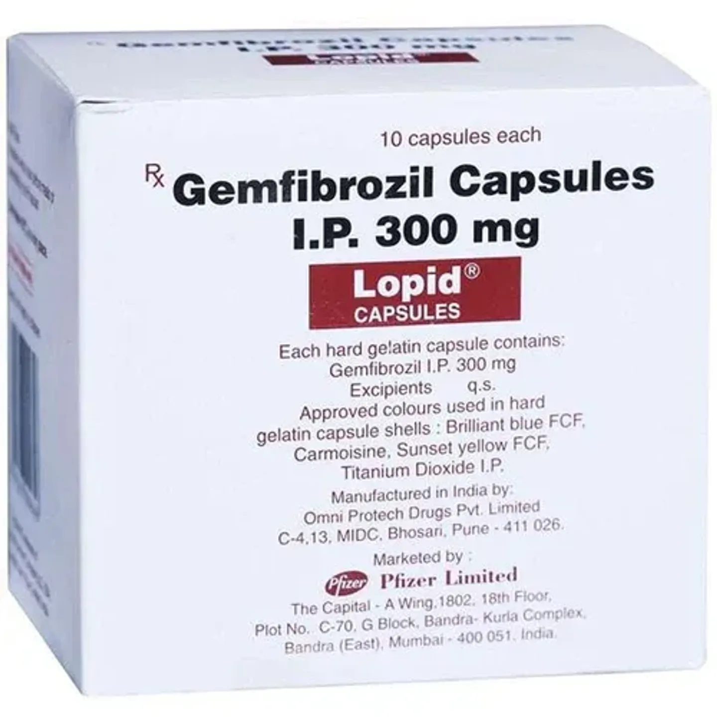 Lopid 300 Capsule product image