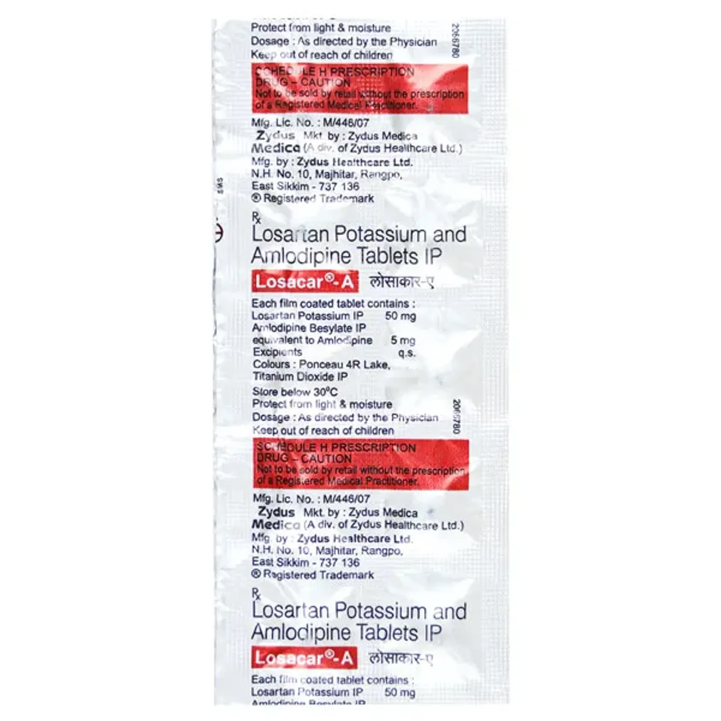 Losacar A Tablet product image