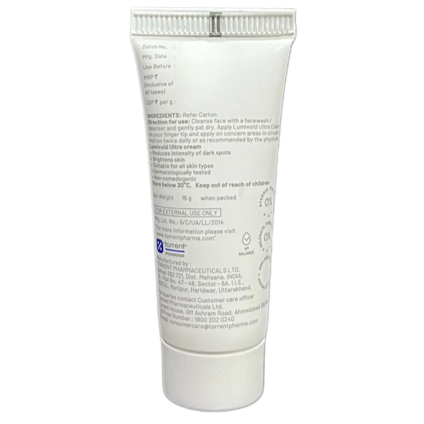 Lumivoid Ultra Cream 15gm product image