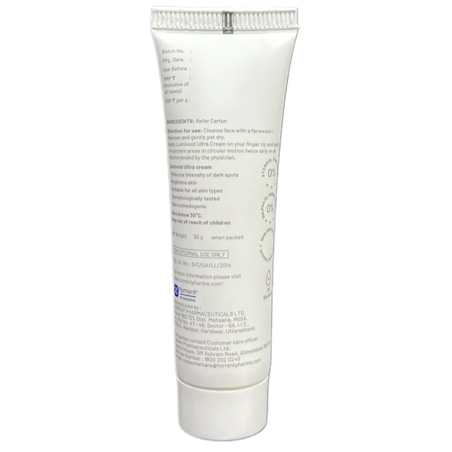Lumivoid Ultra Cream 30gm product image
