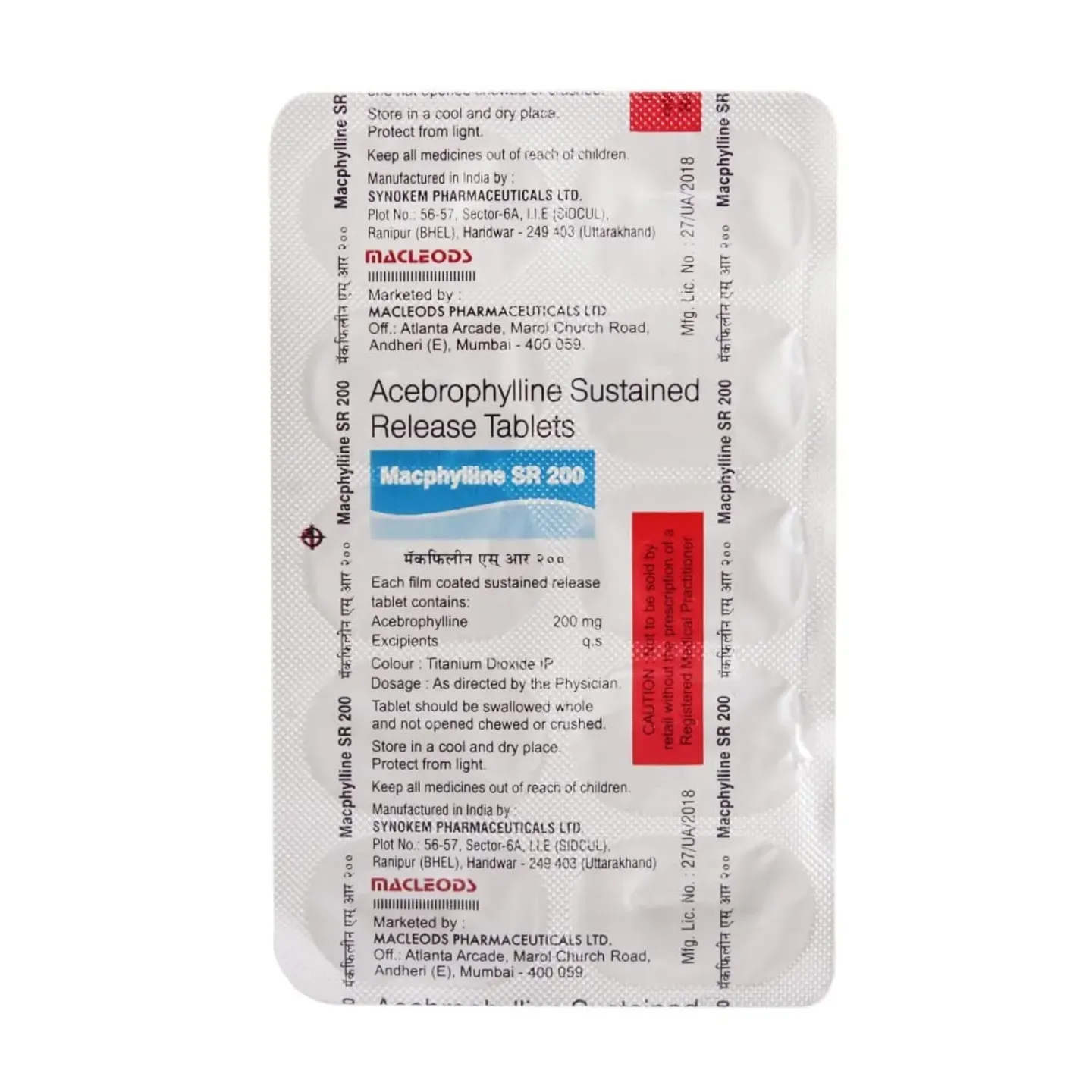 Macphylline Sr 200 Tablet product image
