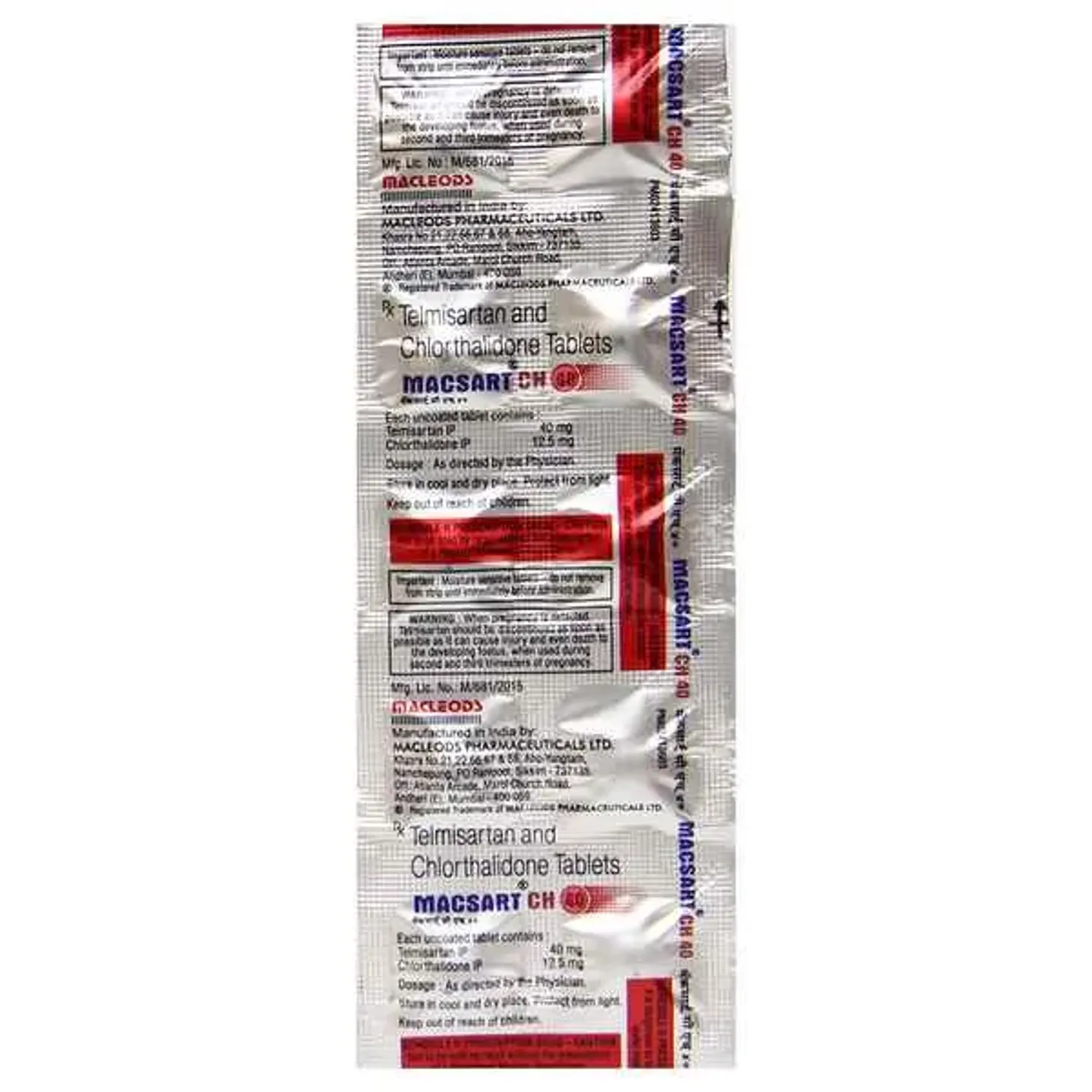 Macsart Ch 40/6.25 Tablet product image