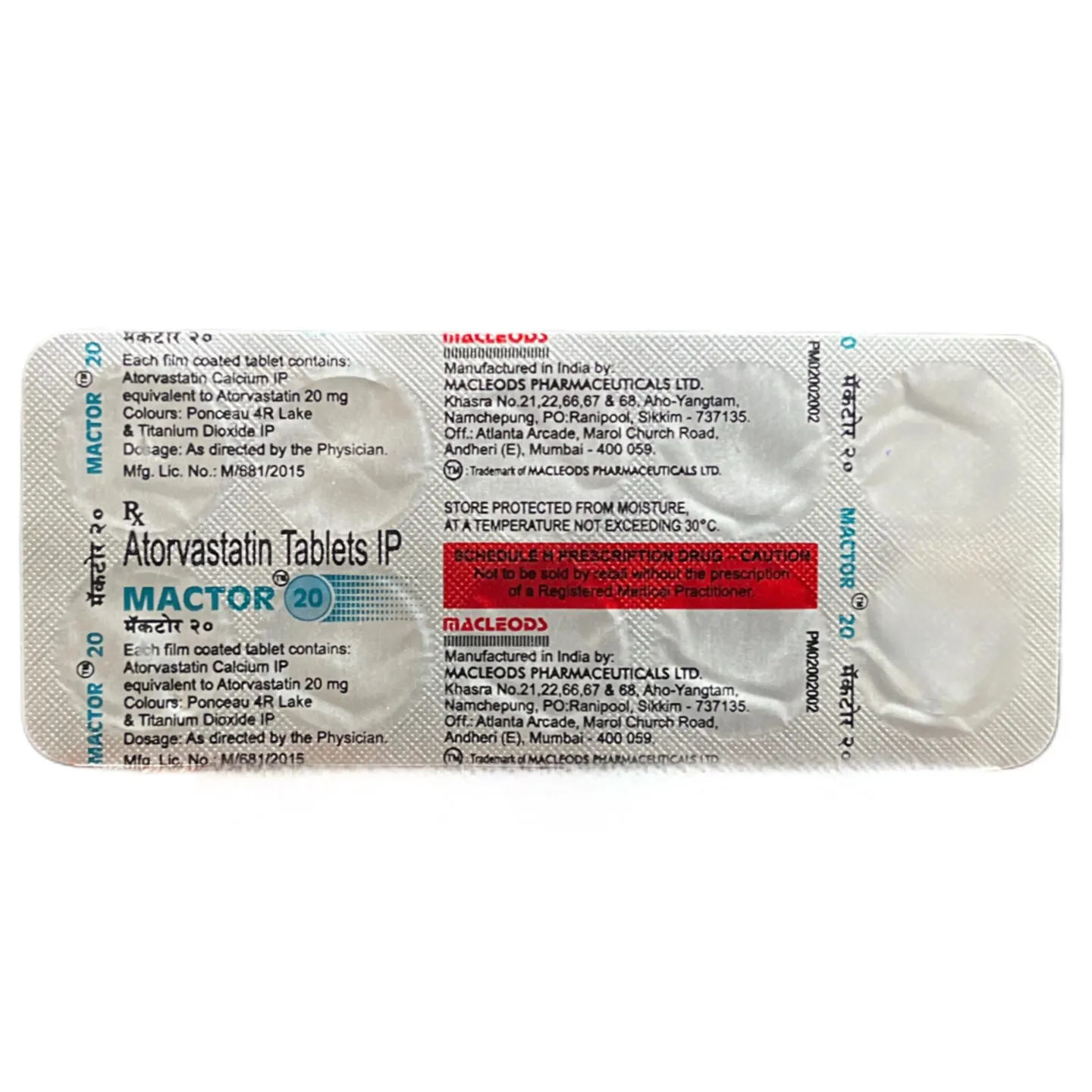 Mactor 20 Tablet product image