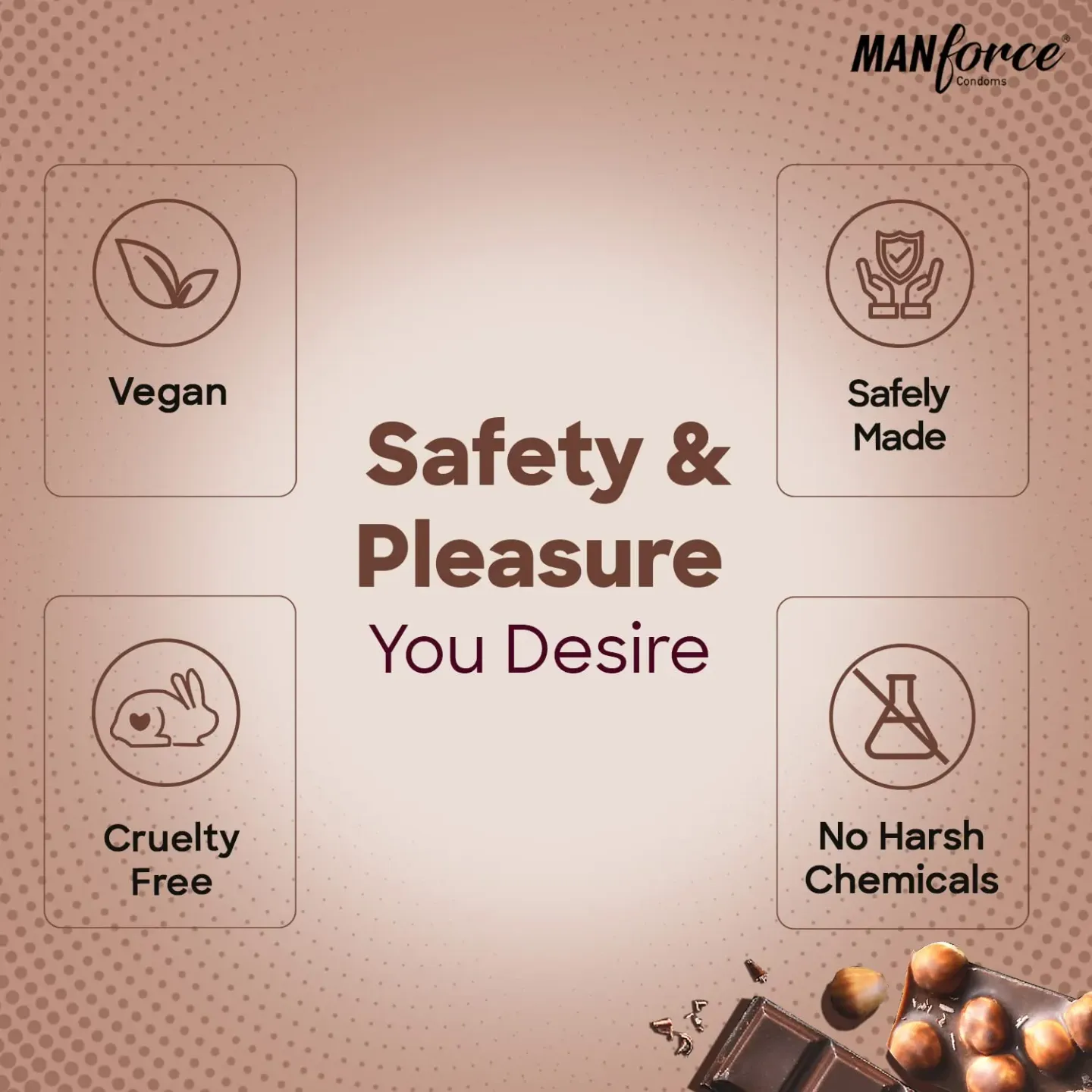 Manforce Cocktail Chocolate & Hazelnut Flavoure... product image