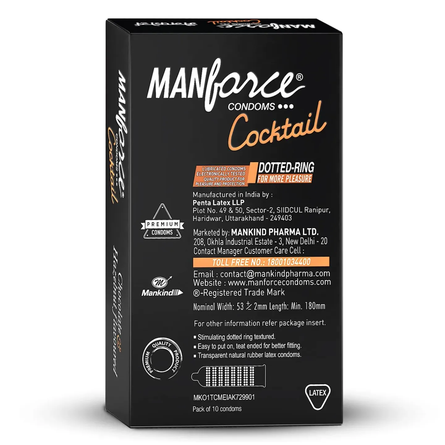 Manforce Cocktail Chocolate & Hazelnut Flavoure... product image