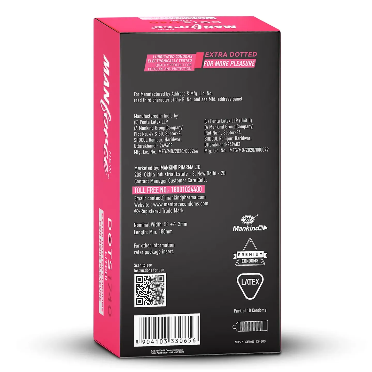 Manforce Dots 1740 Litchi Extra Dotted Premium ... product image