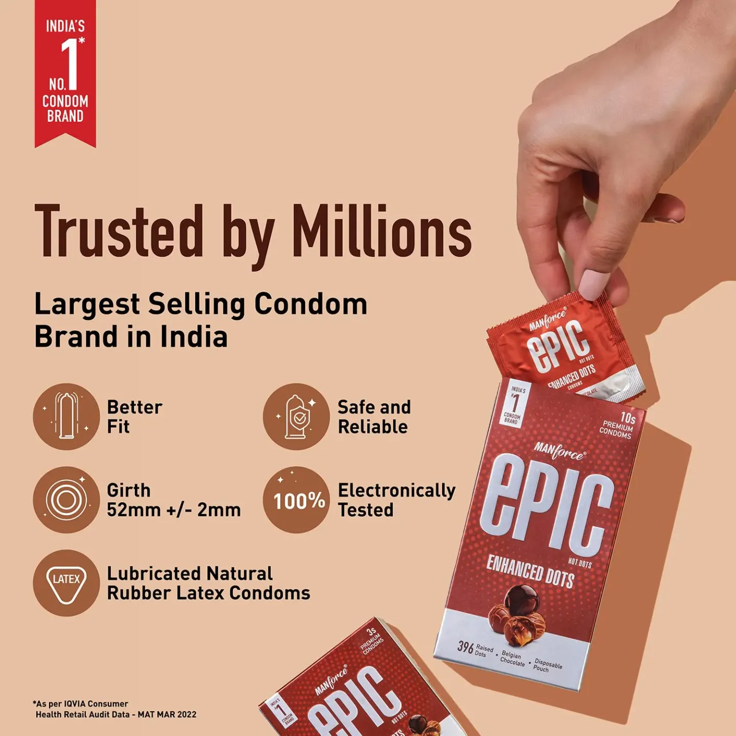 Manforce Epic Hot Enhanced Dots Premium Belgian... product image