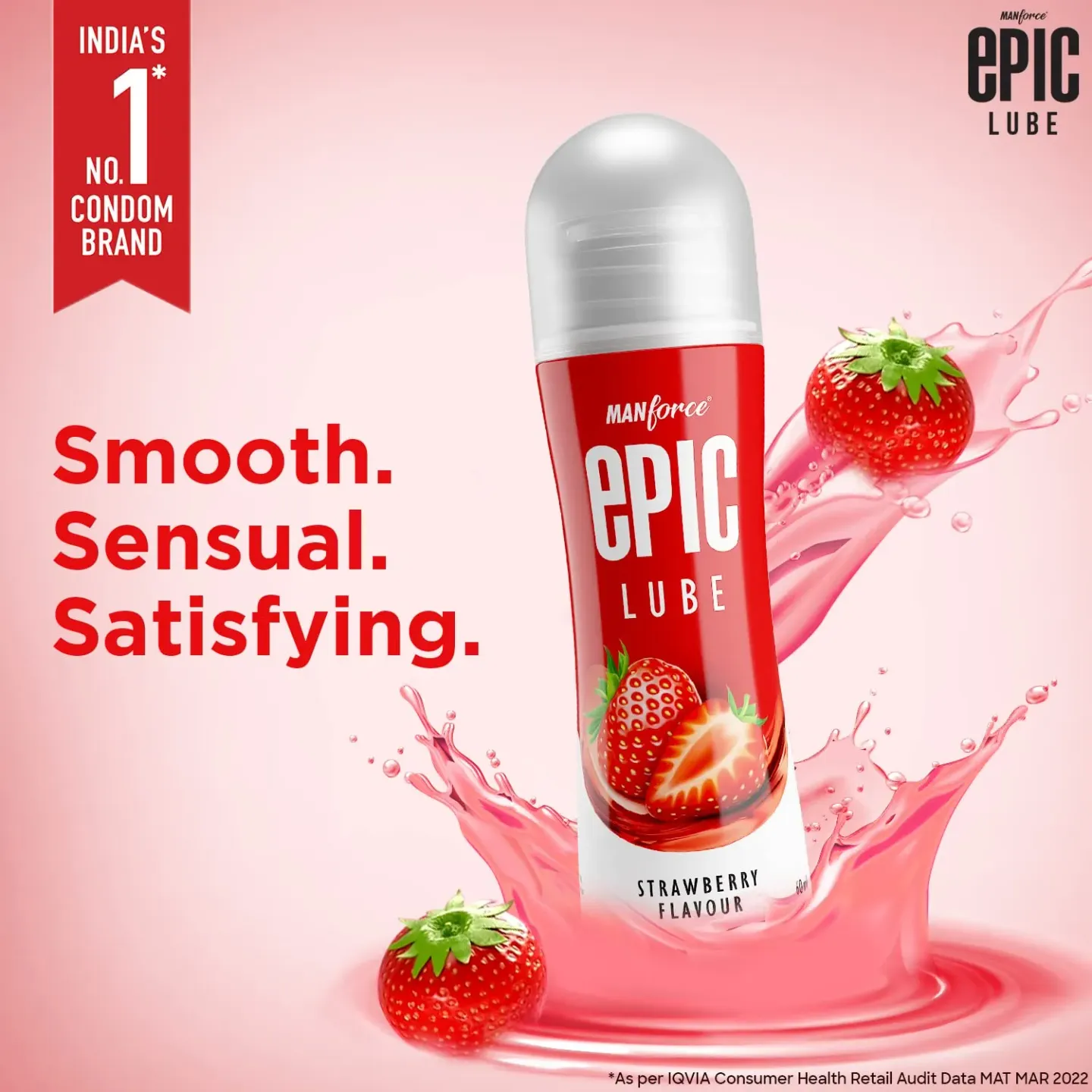 Manforce Epic Lube Strawberry Flavoured Water-b... product image
