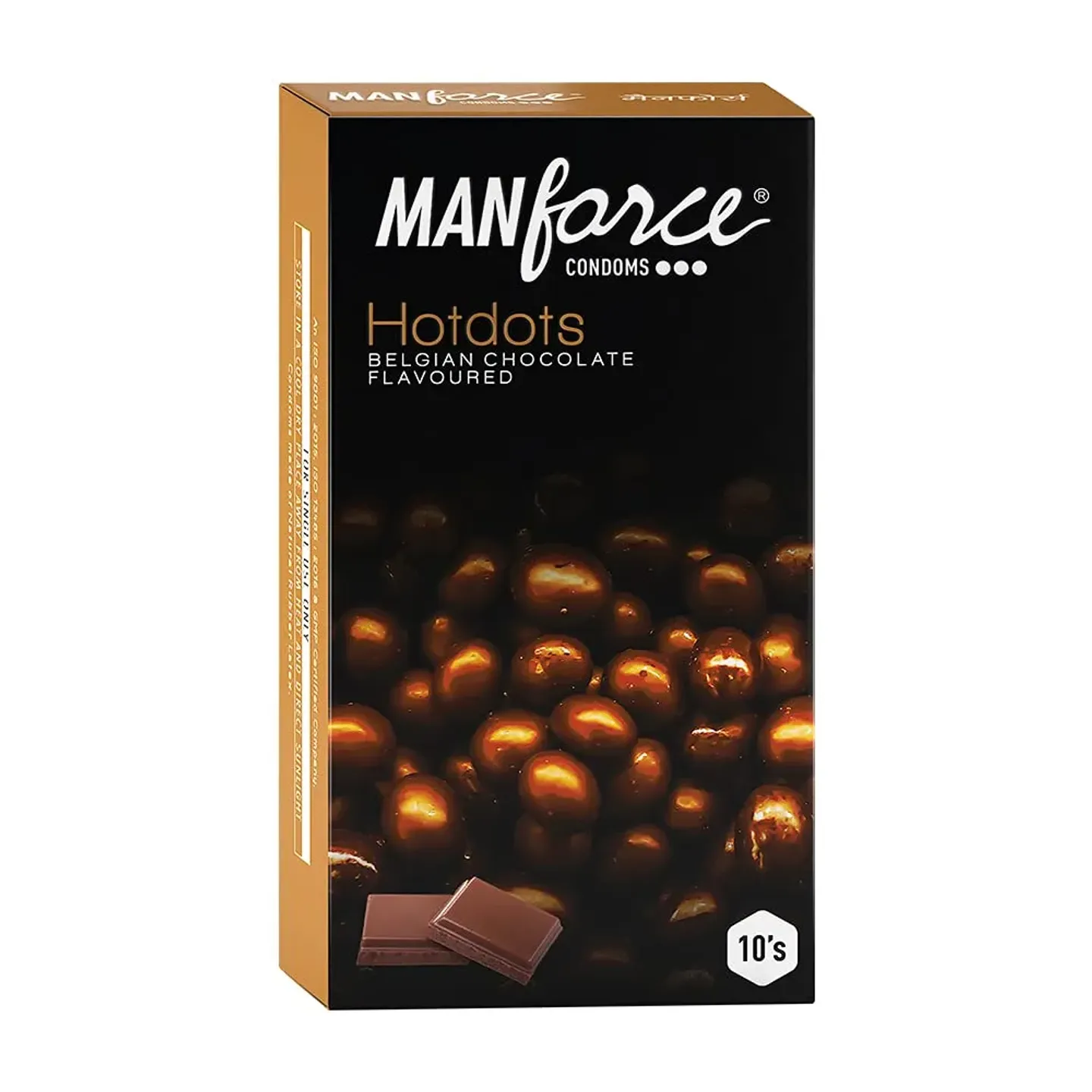 Manforce Hotdots Belgian Chocolate Flavoured Co... product image