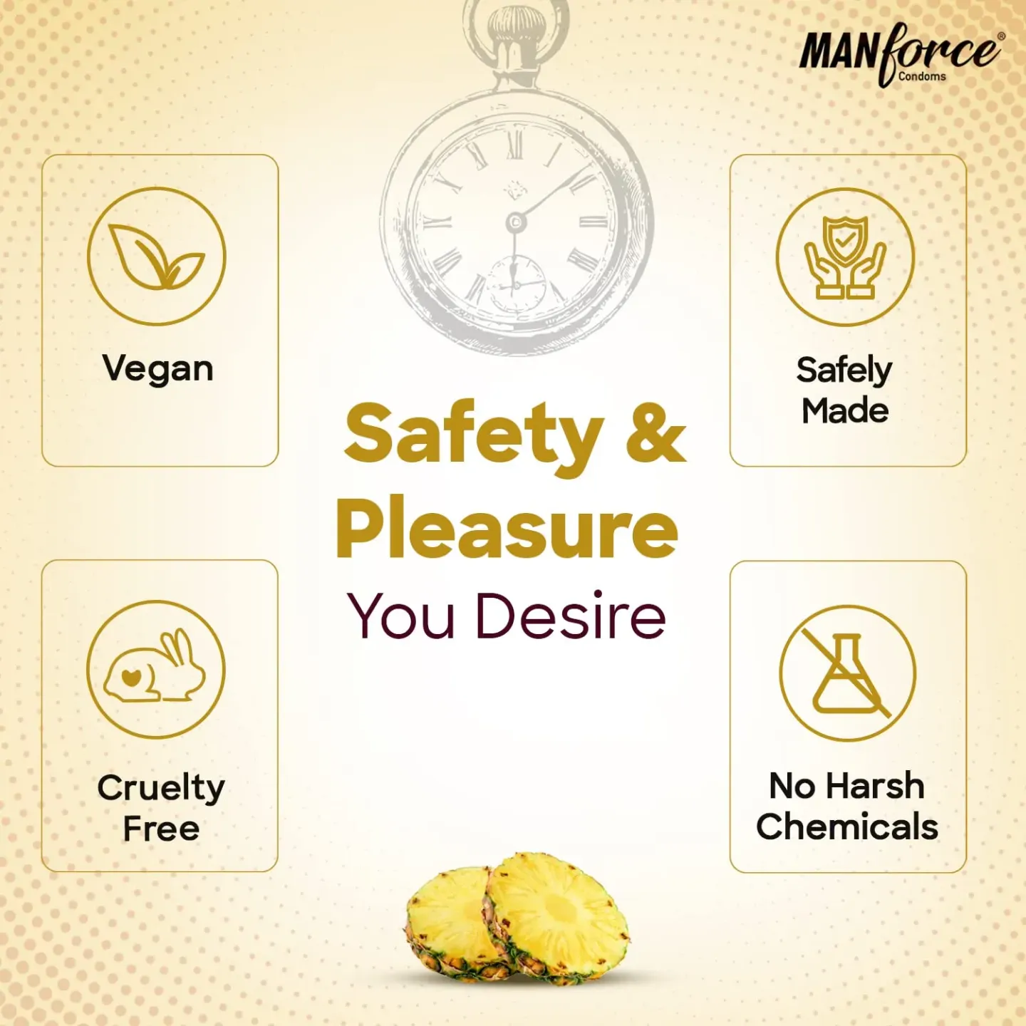 Manforce Overtime Pineapple Flavoured Dotted Co... product image