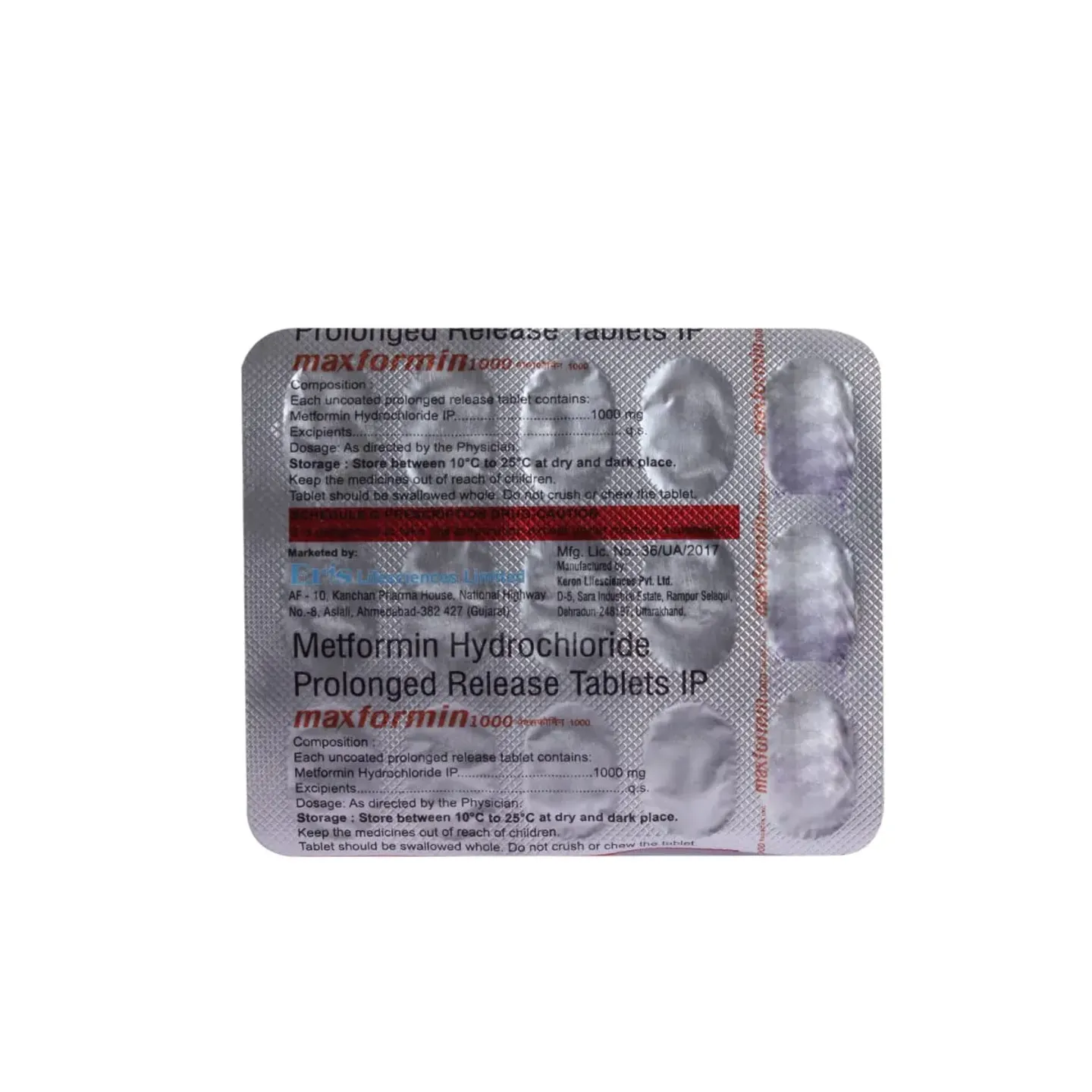 Maxformin 1000 Tablet product image