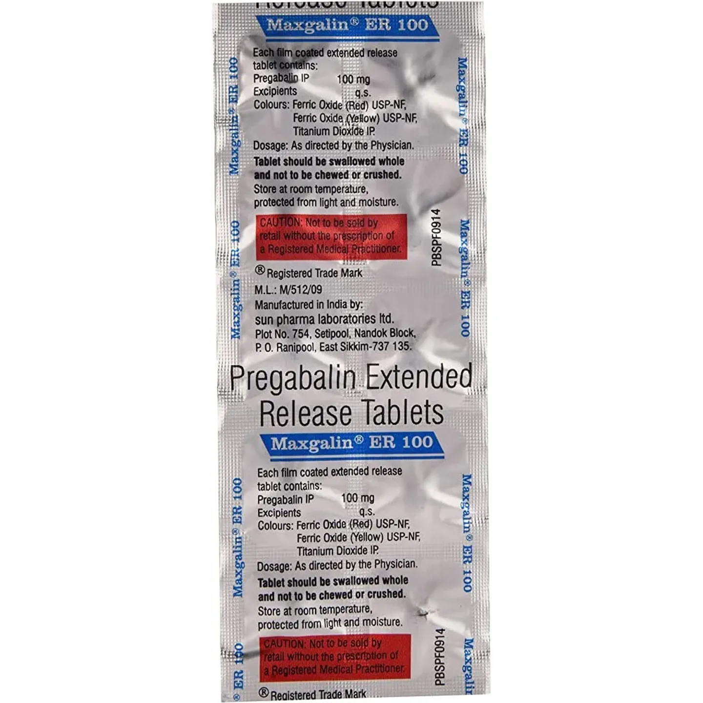 Maxgalin Er 100 Tablet product image