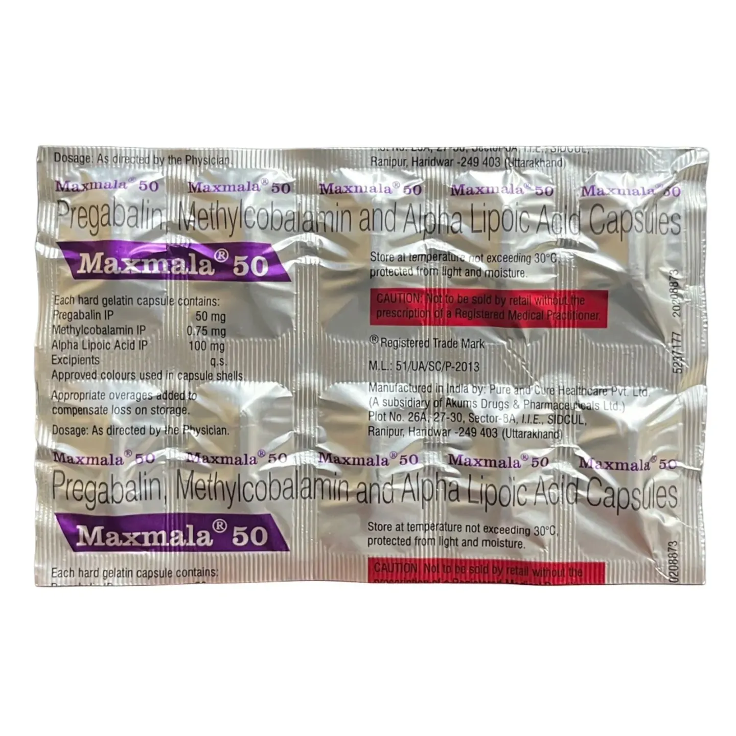 Maxmala 50 Capsule product image