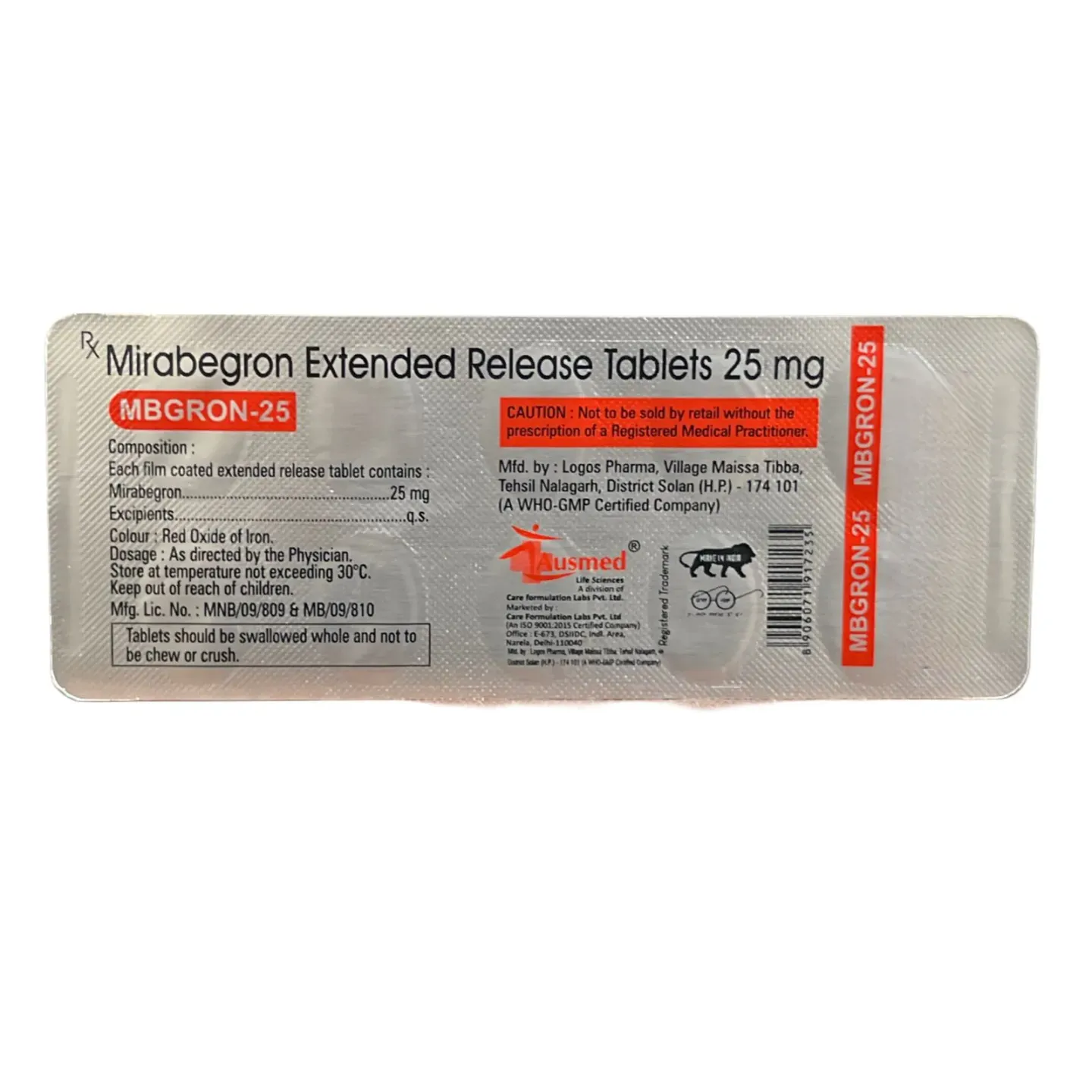 Mbgron 25 Tablet product image