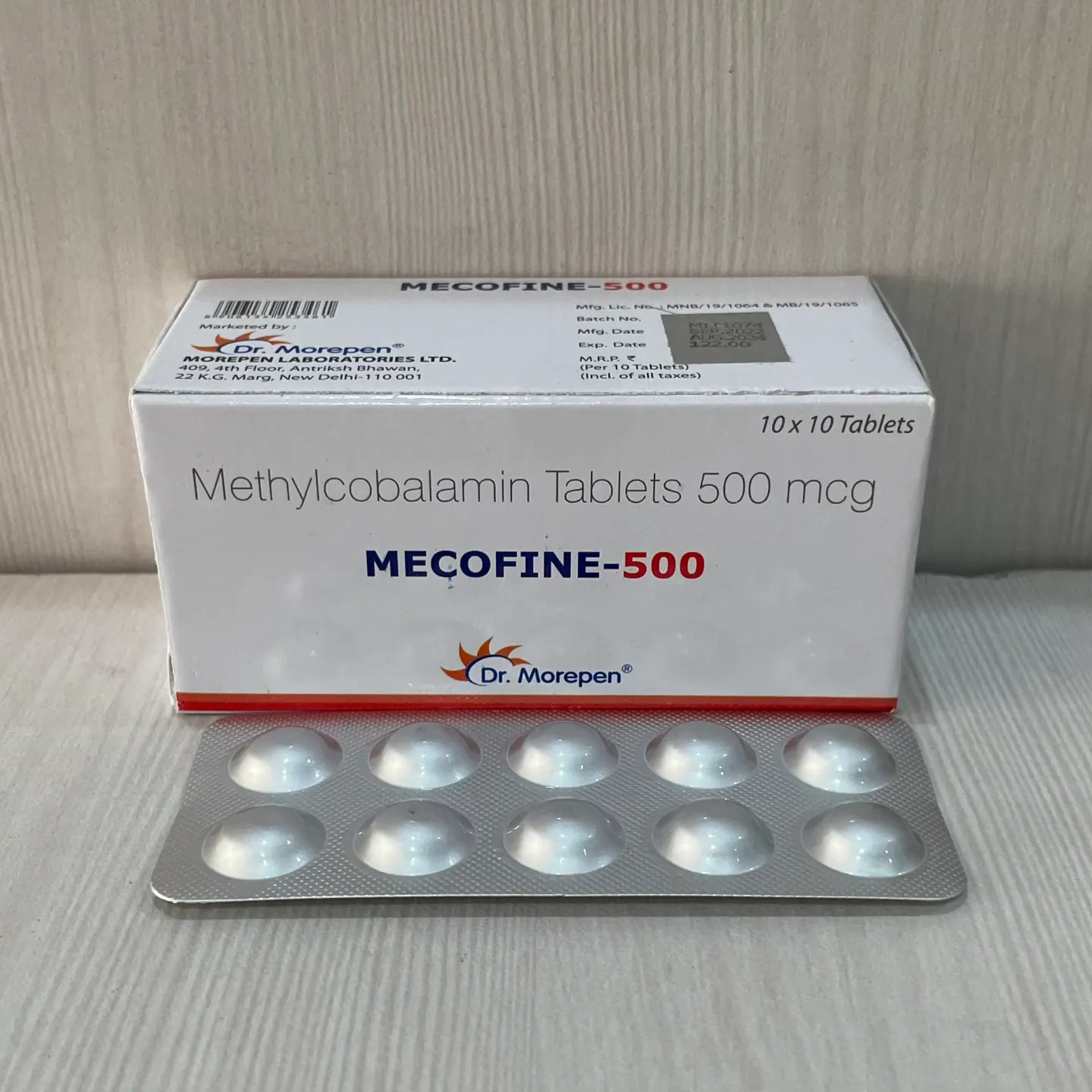 Mecofine 500mcg Tablet product image