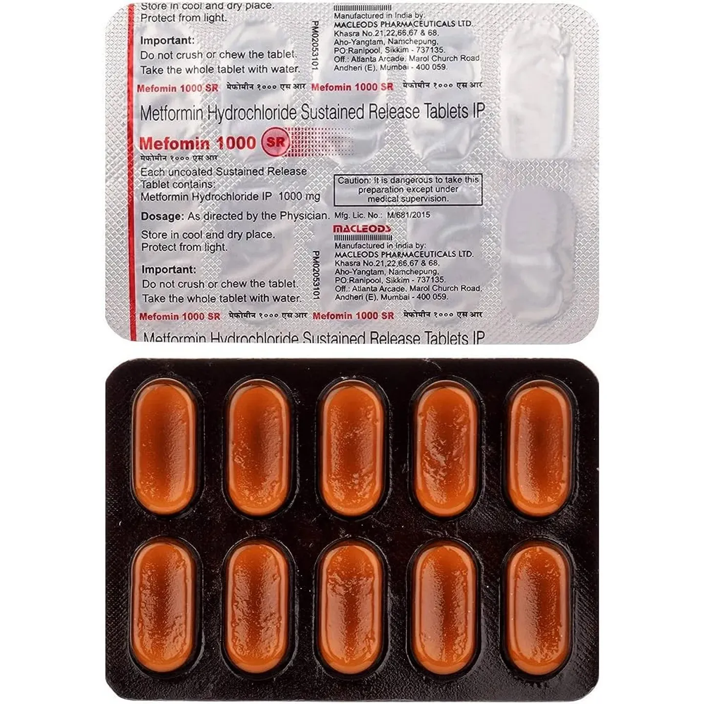 Mefomin 1000 Sr Tablet product image