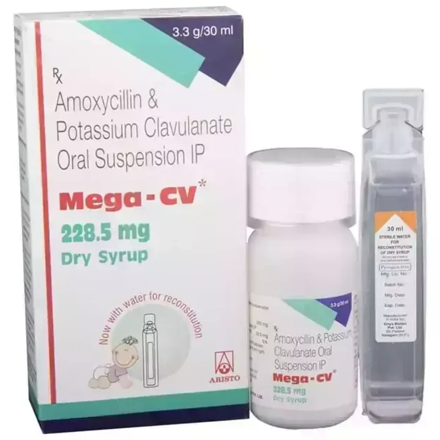 Mega Cv 228.5mg Dry Syrup 30ml product image