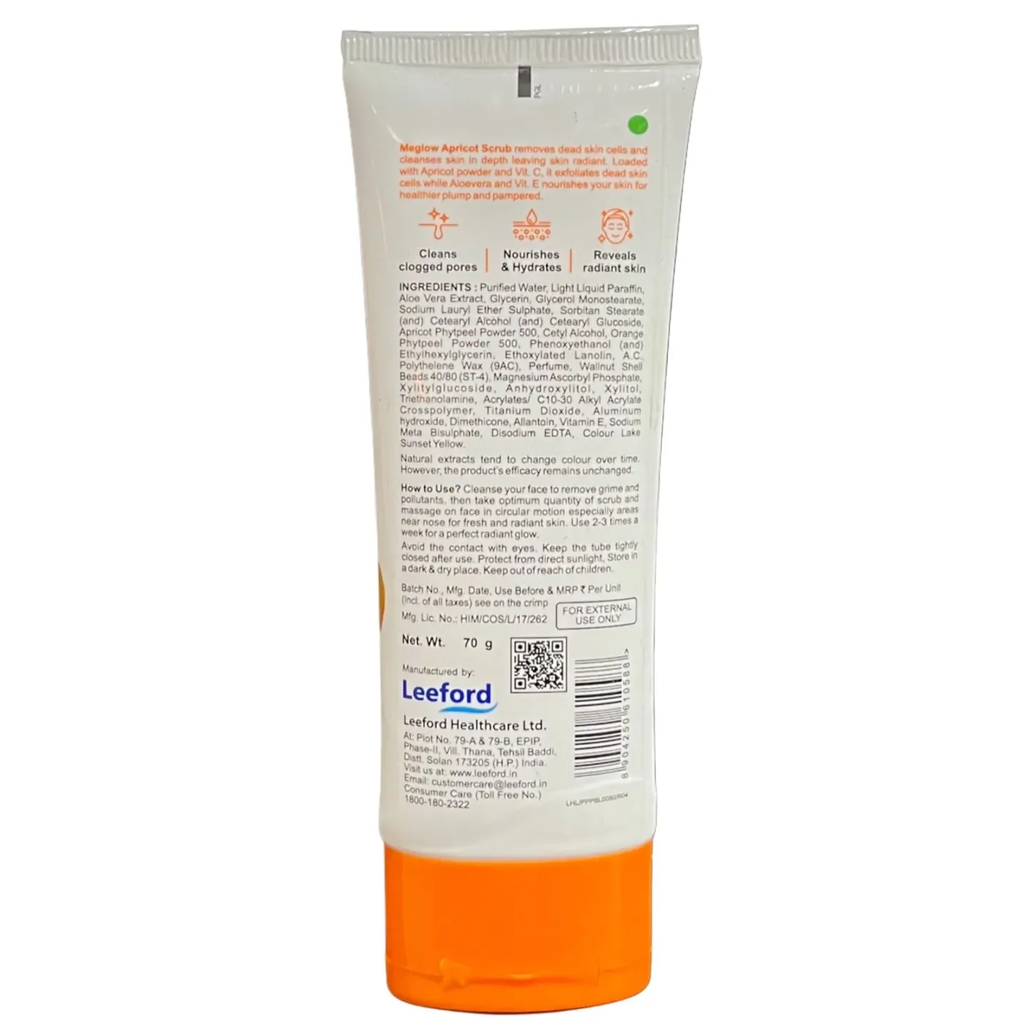 Meglow Apricot Scrub 70gm product image