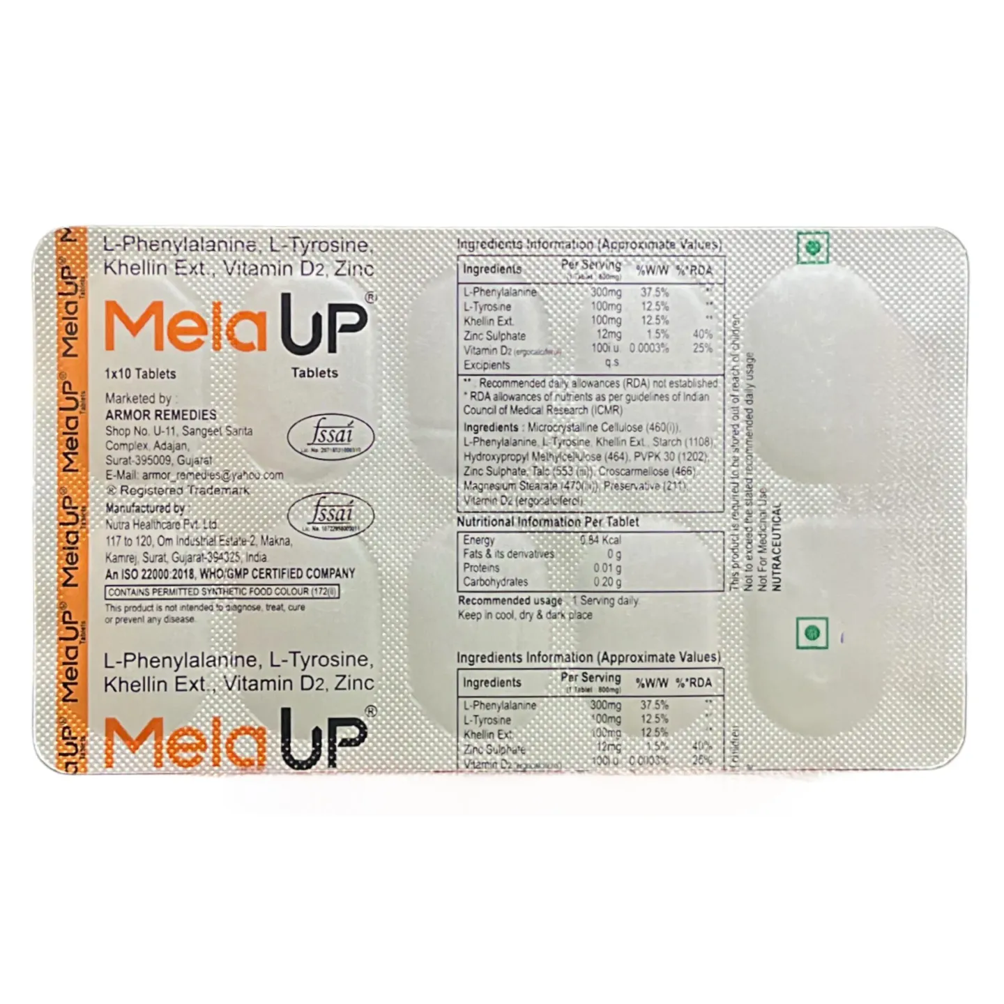 Mela Up Tablets product image