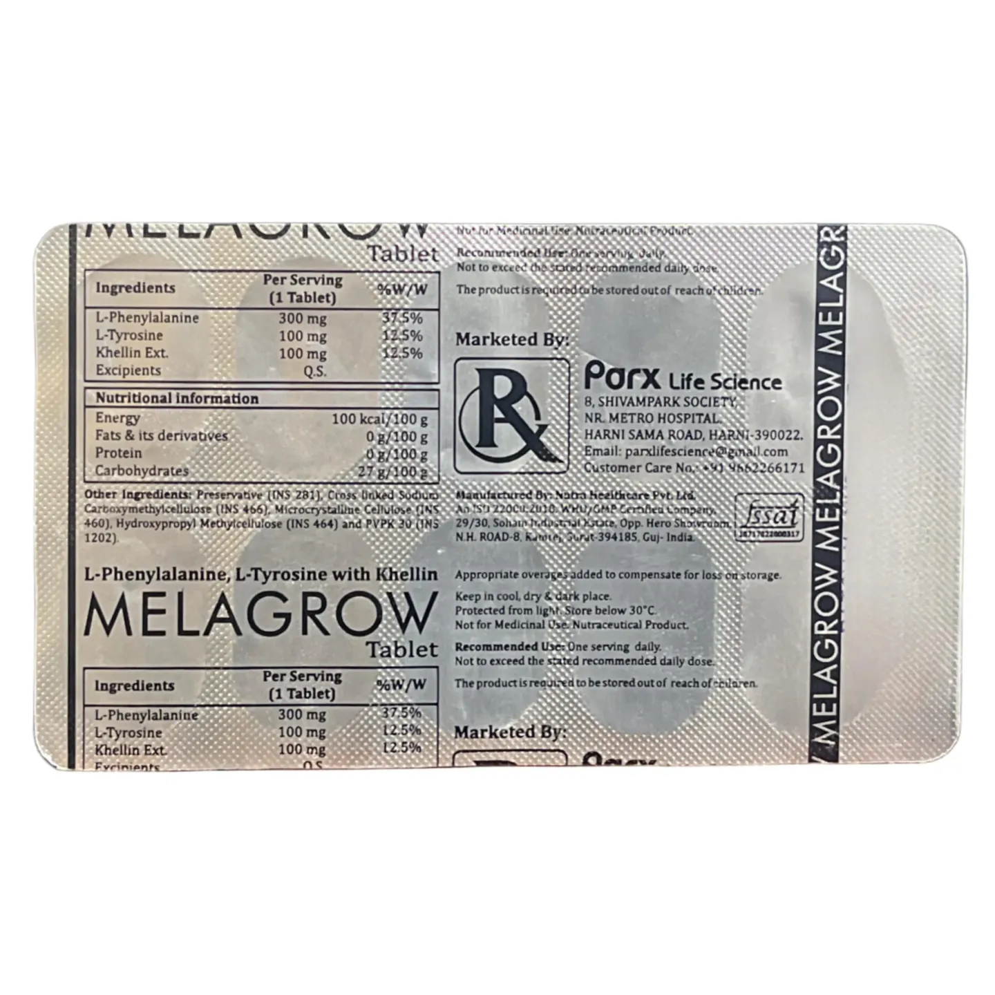 Melagrow Tablet product image