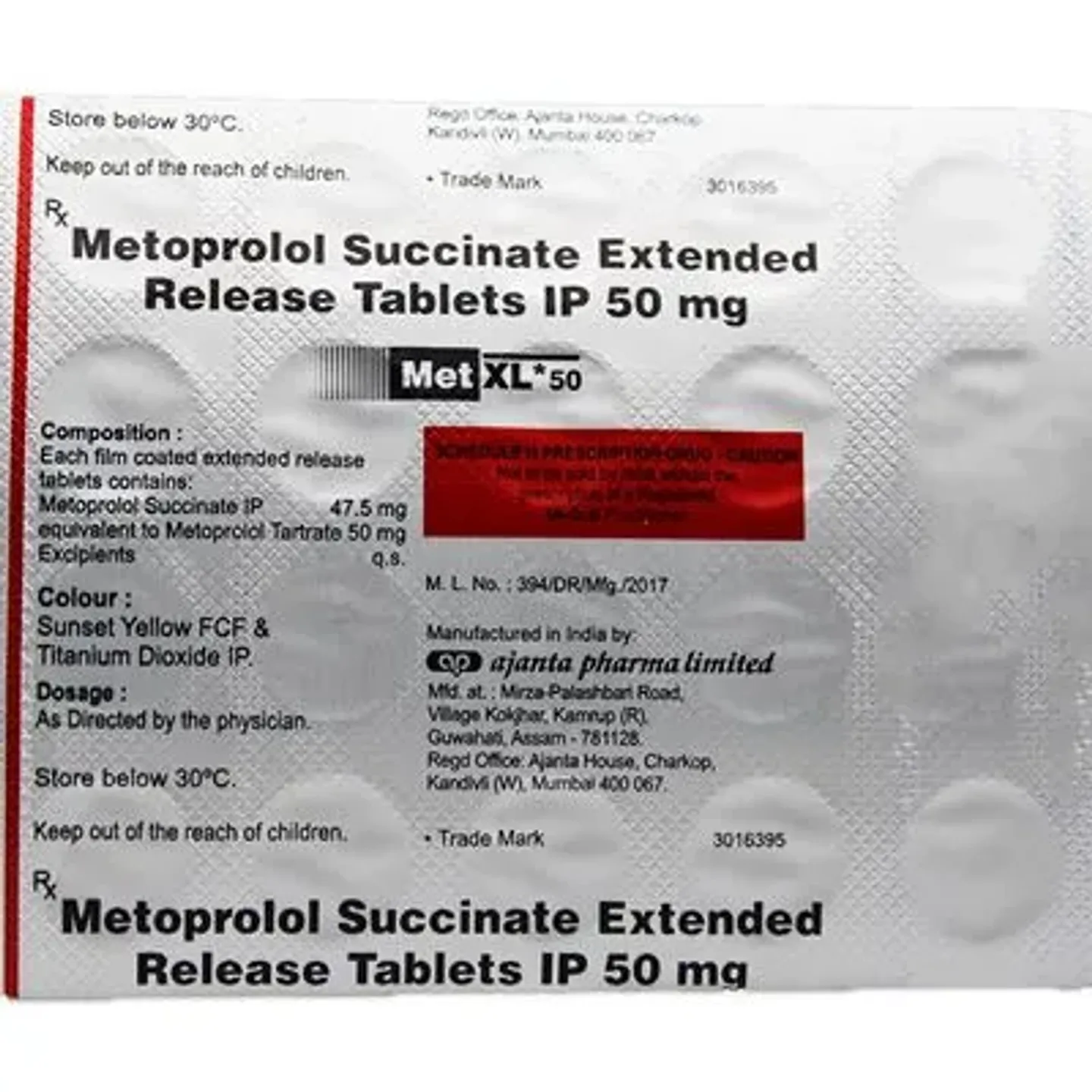 Met Xl 50 Tablet product image