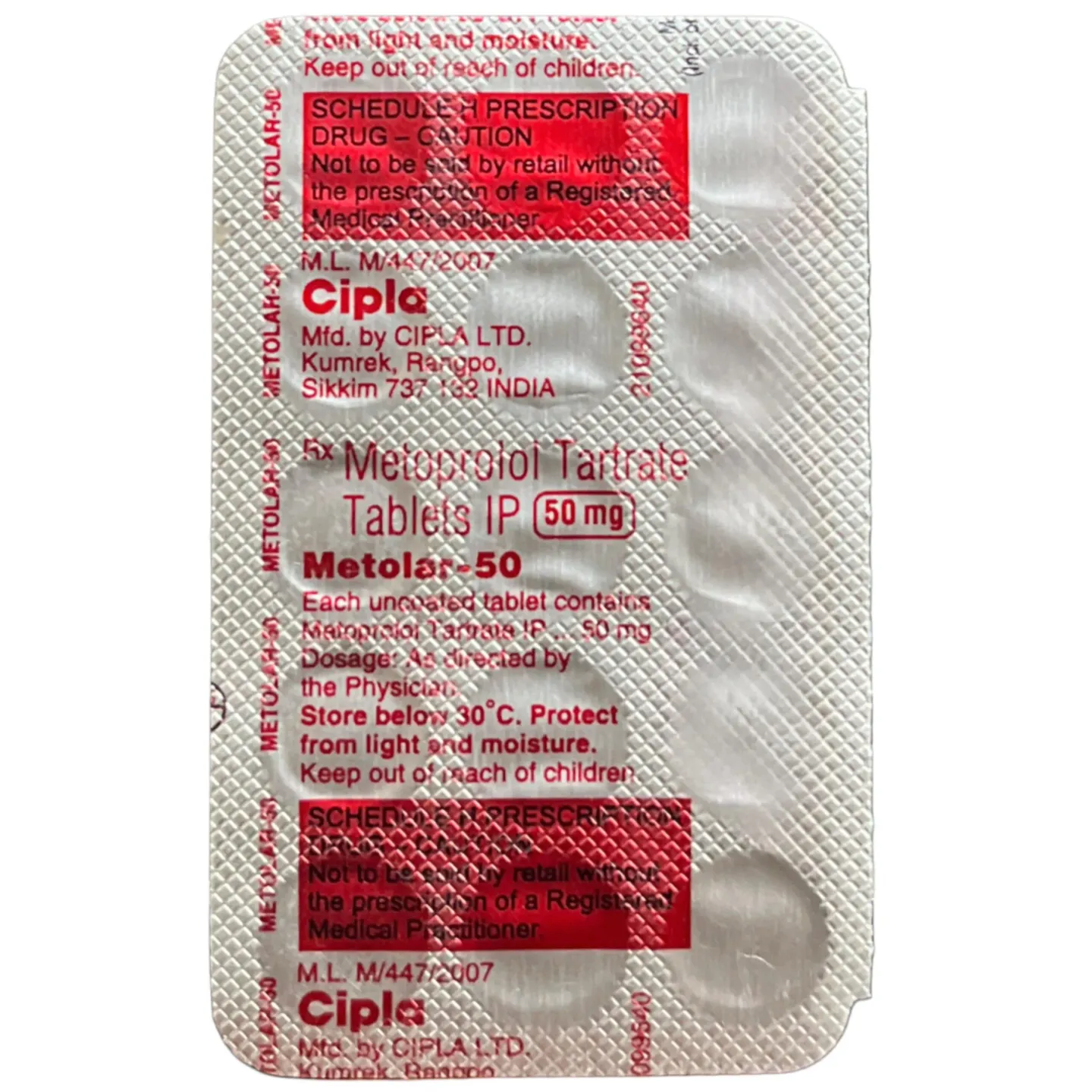 Metolar 50 Tablet product image