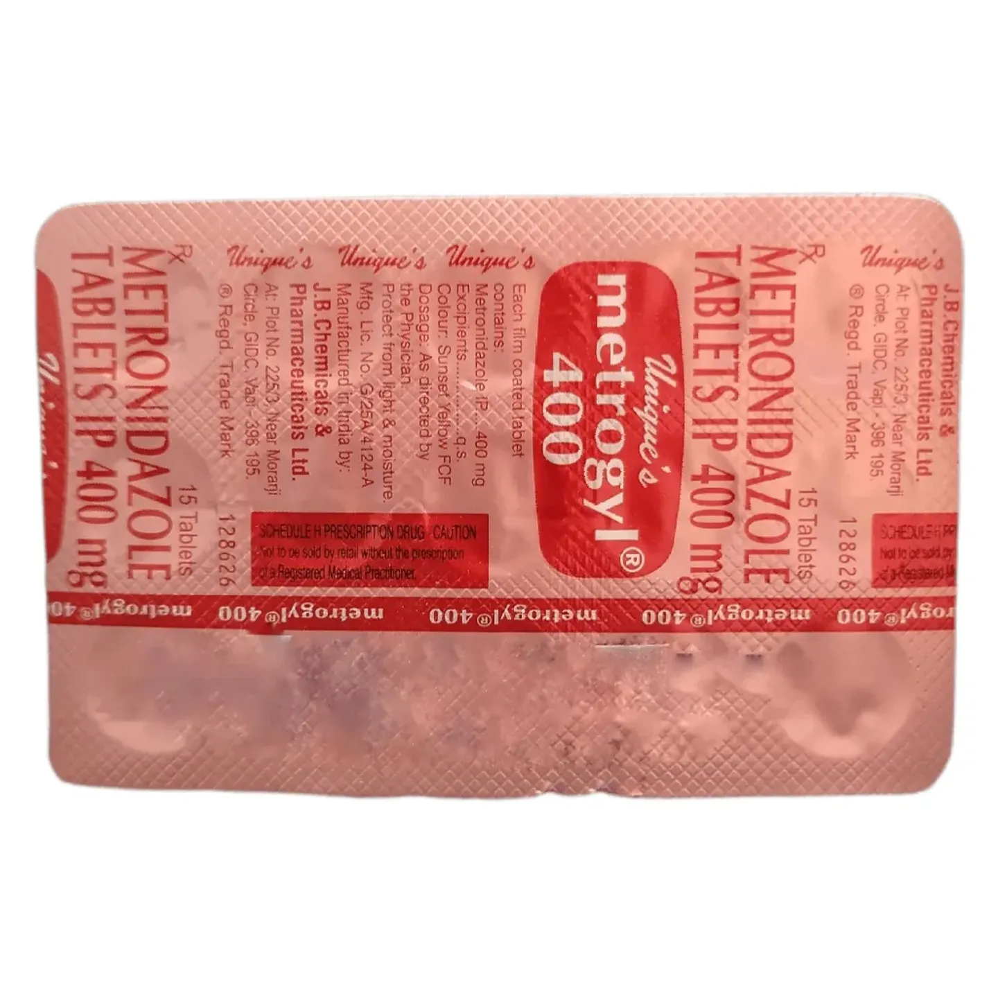 Metrogyl 400 Tablet product image