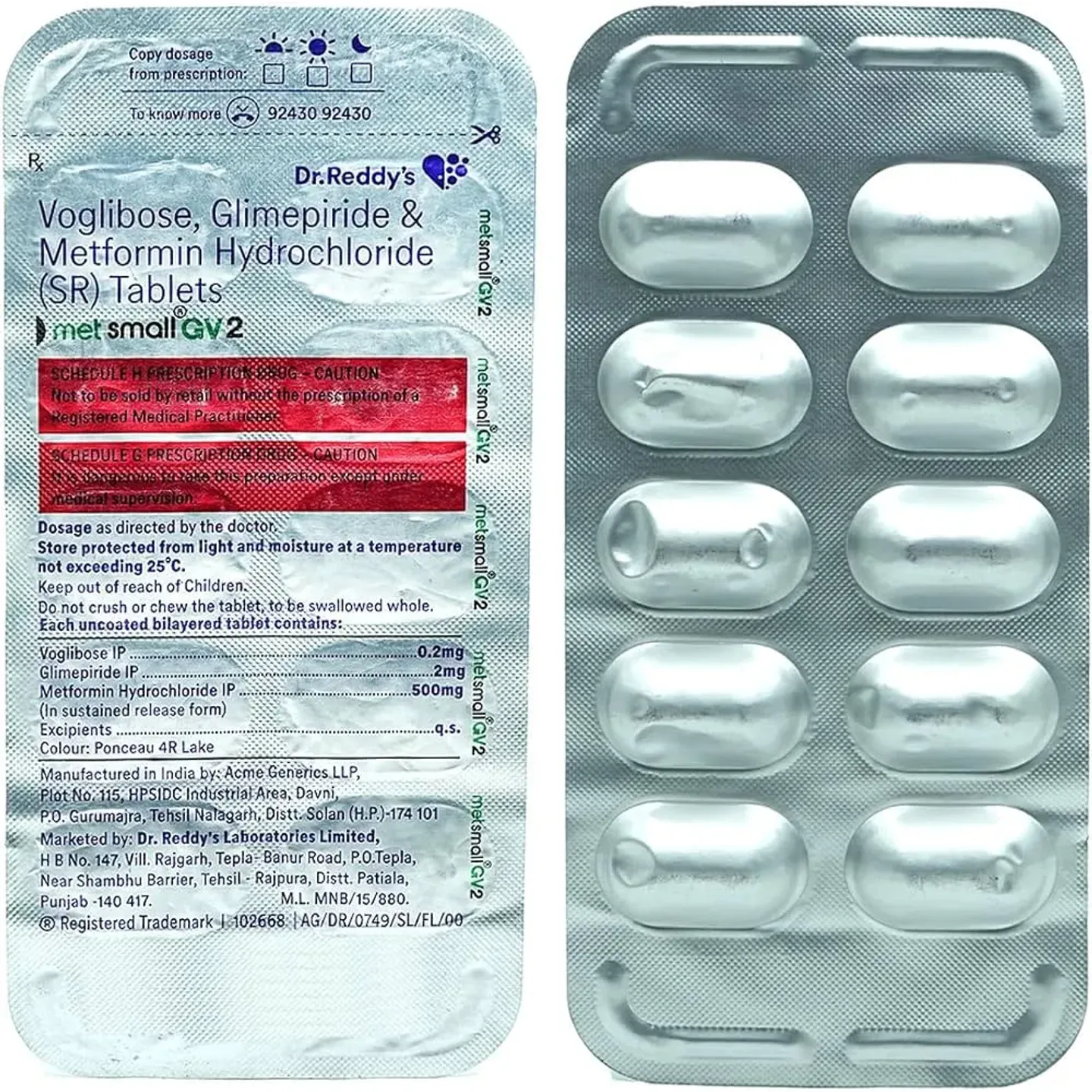 Metsmall Gv2 Tablet product image