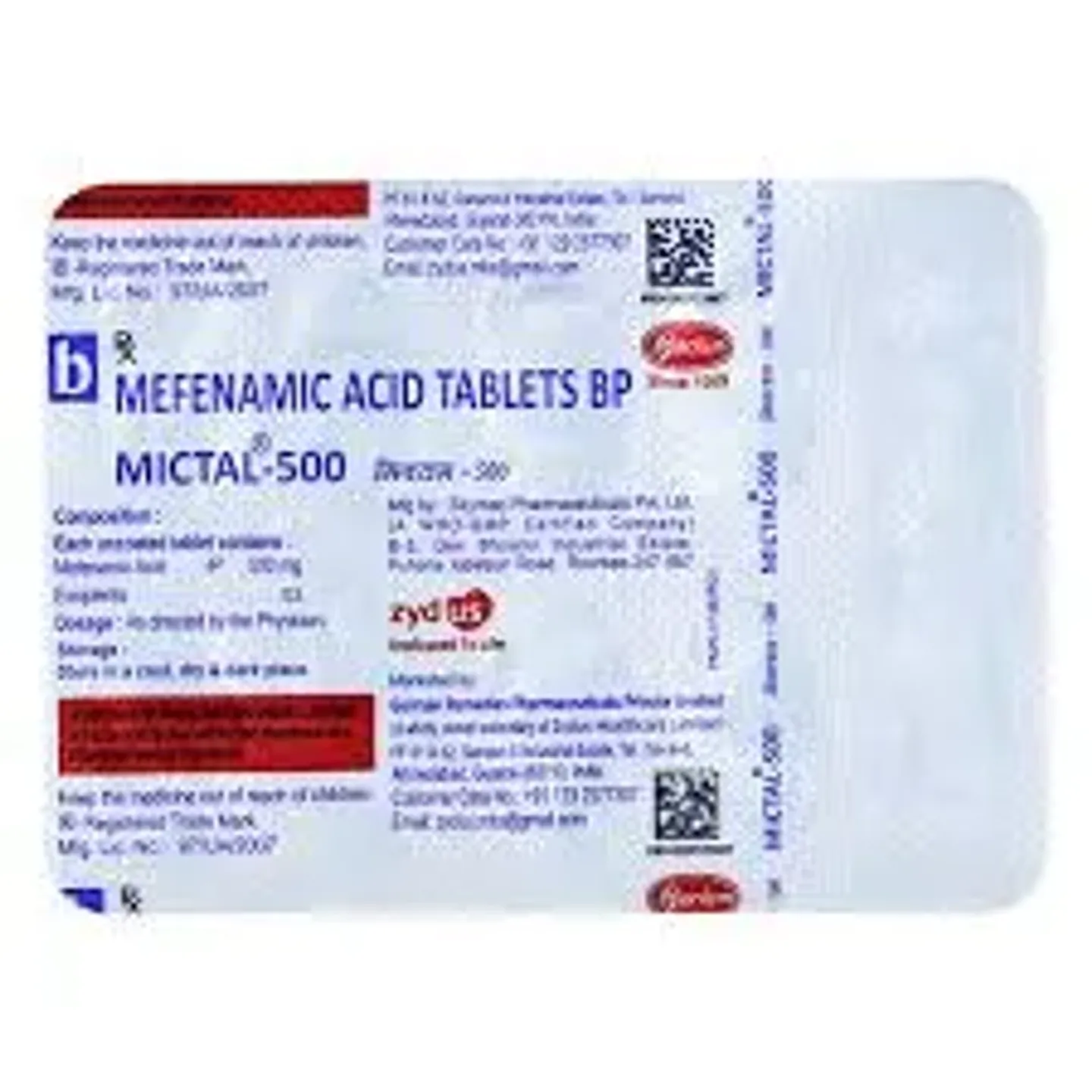 Mictal 500mg Tablet product image