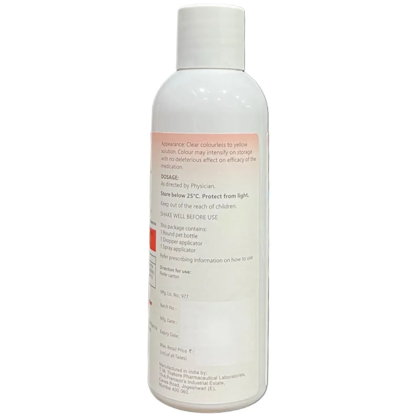 Miloxir Pro 5% Solution 90ml product image