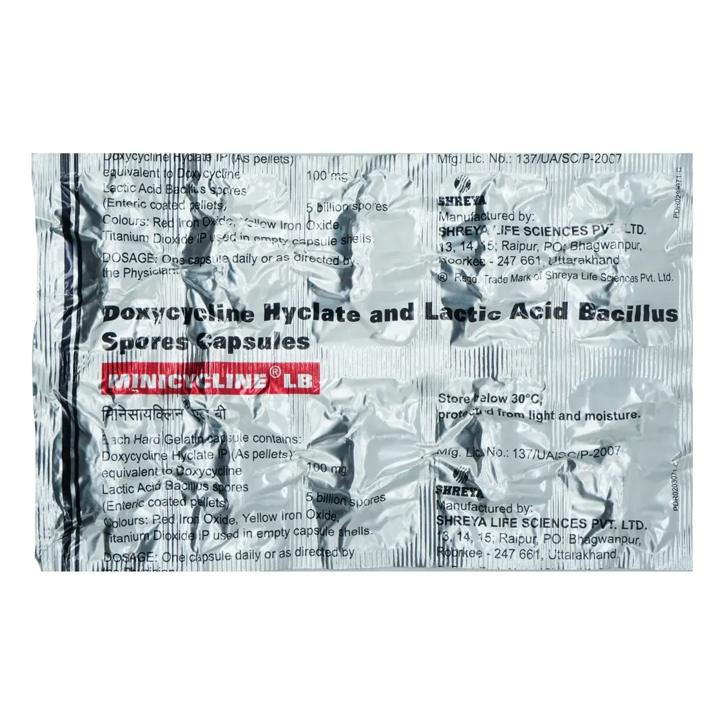 Minicycline Lb Capsule product image