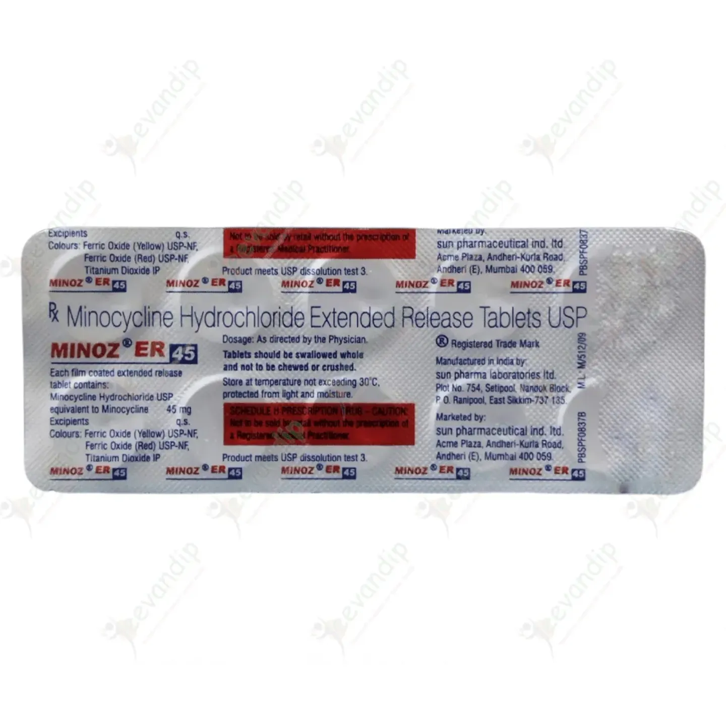 Minoz Er 65mg Tablet product image