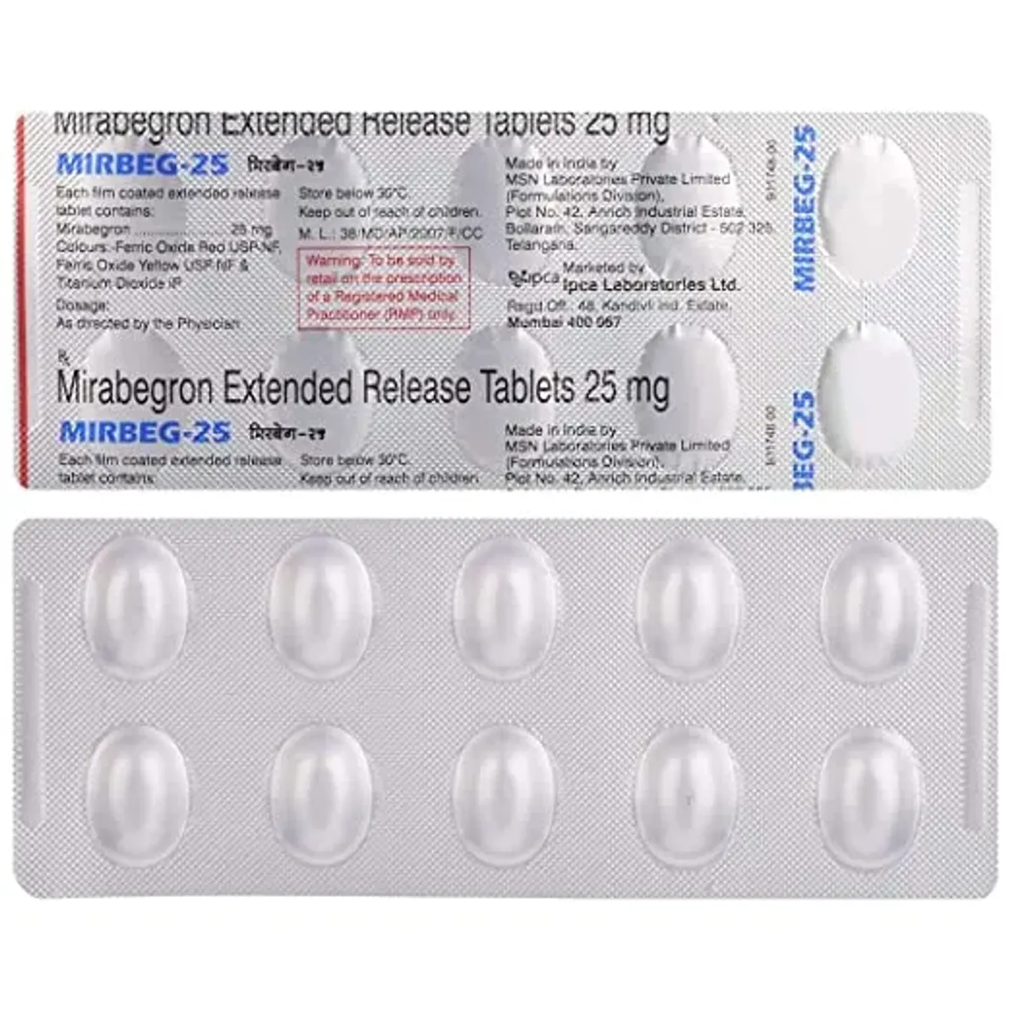Mirbeg 25 Tablet product image